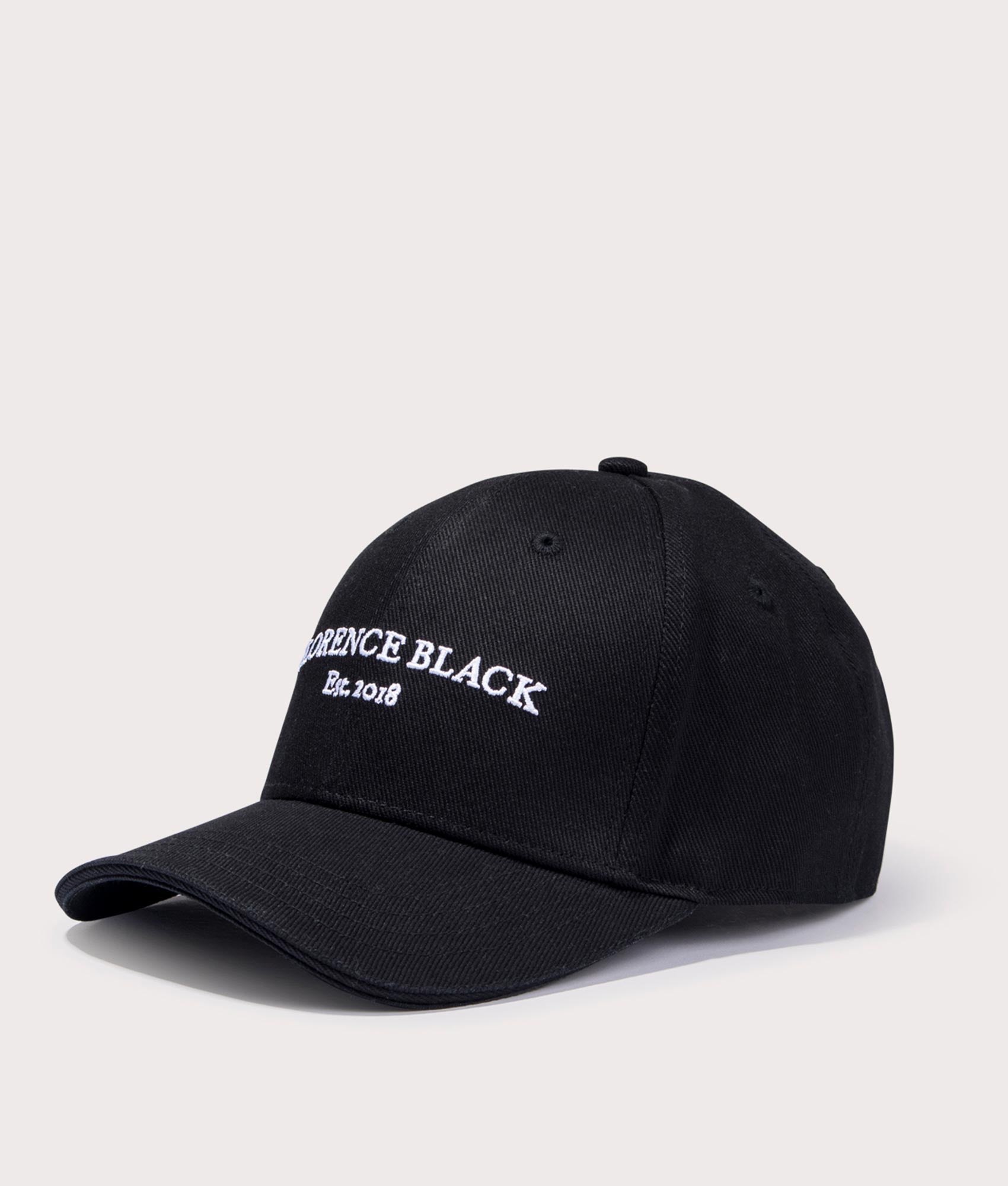 FLORENCE BLACK Mens Embroidered Cap - Colour: Black - Size: One Size