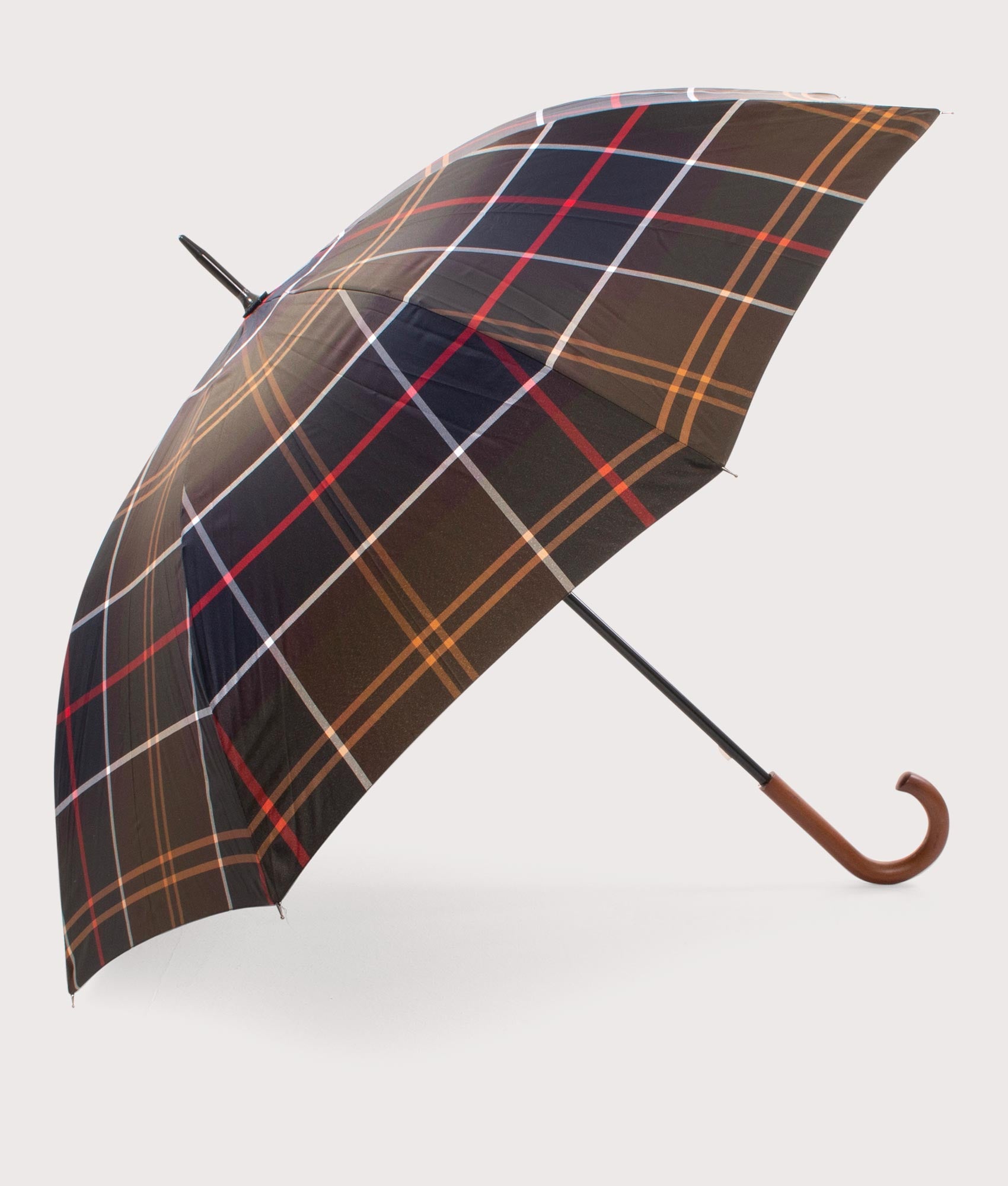 Barbour Lifestyle Mens Tartan Walker Umbrella - Colour: TN11 Classic Tartan - Size: One Size