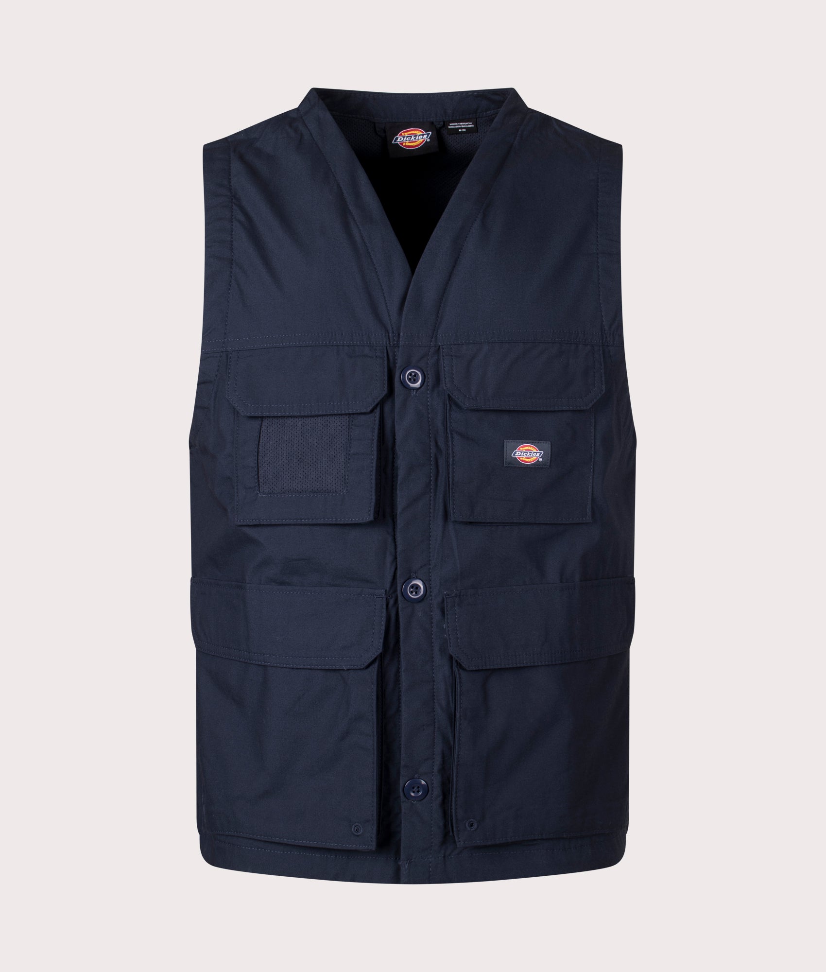 Dickies Mens Fishersville Vest - Colour: DNX1 Dark Navy - Size: Medium