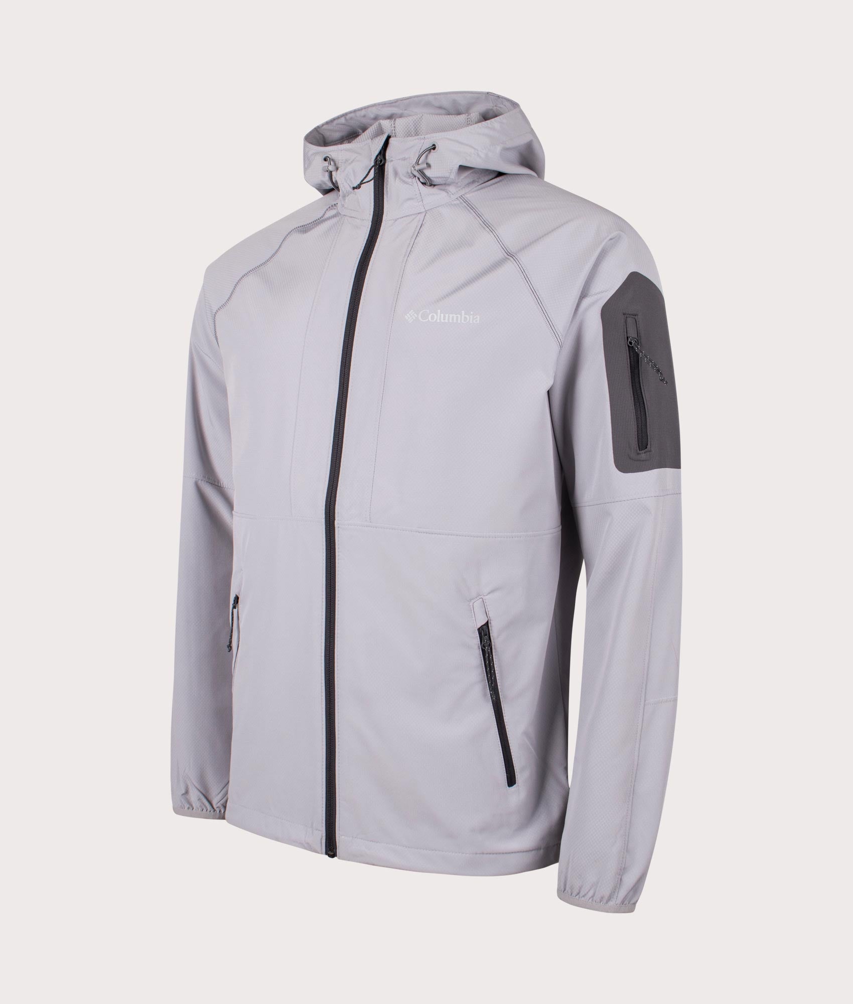 Columbia Mens Tall Heights Hooded Softshell Jacket - Colour: 039 Columbia Grey - Size: Medium