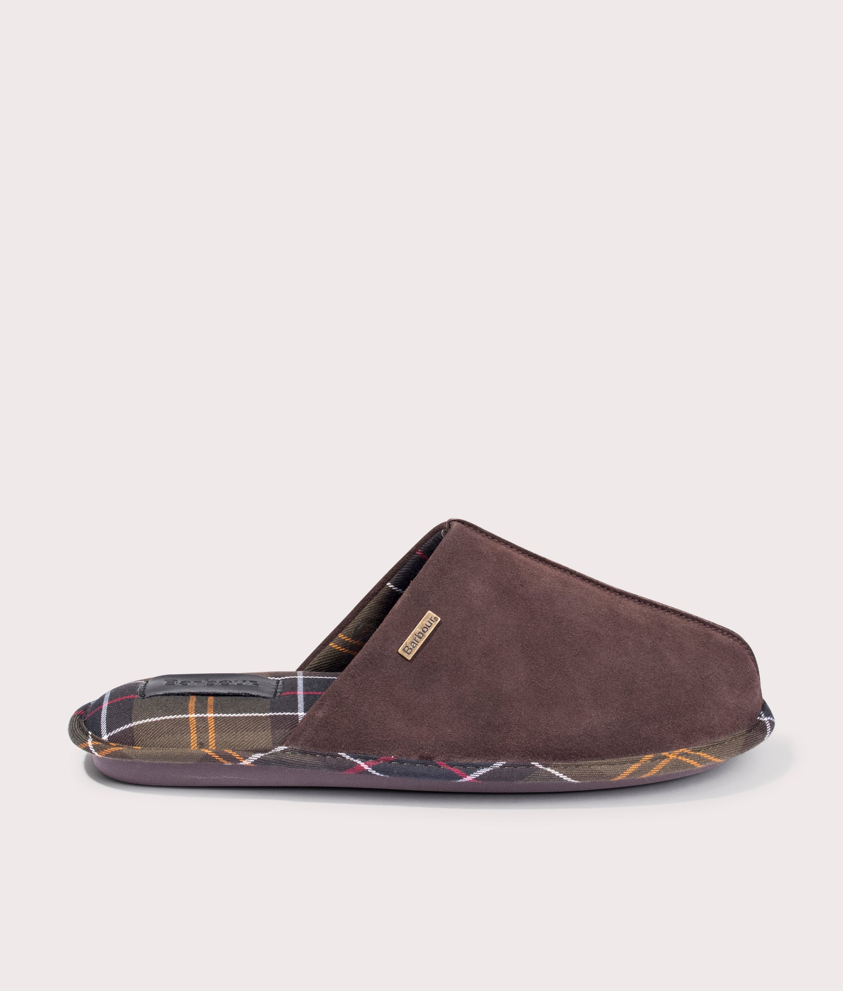 Barbour Lifestyle Mens Foley Slippers - Colour: BR52 Brown - Size: 9