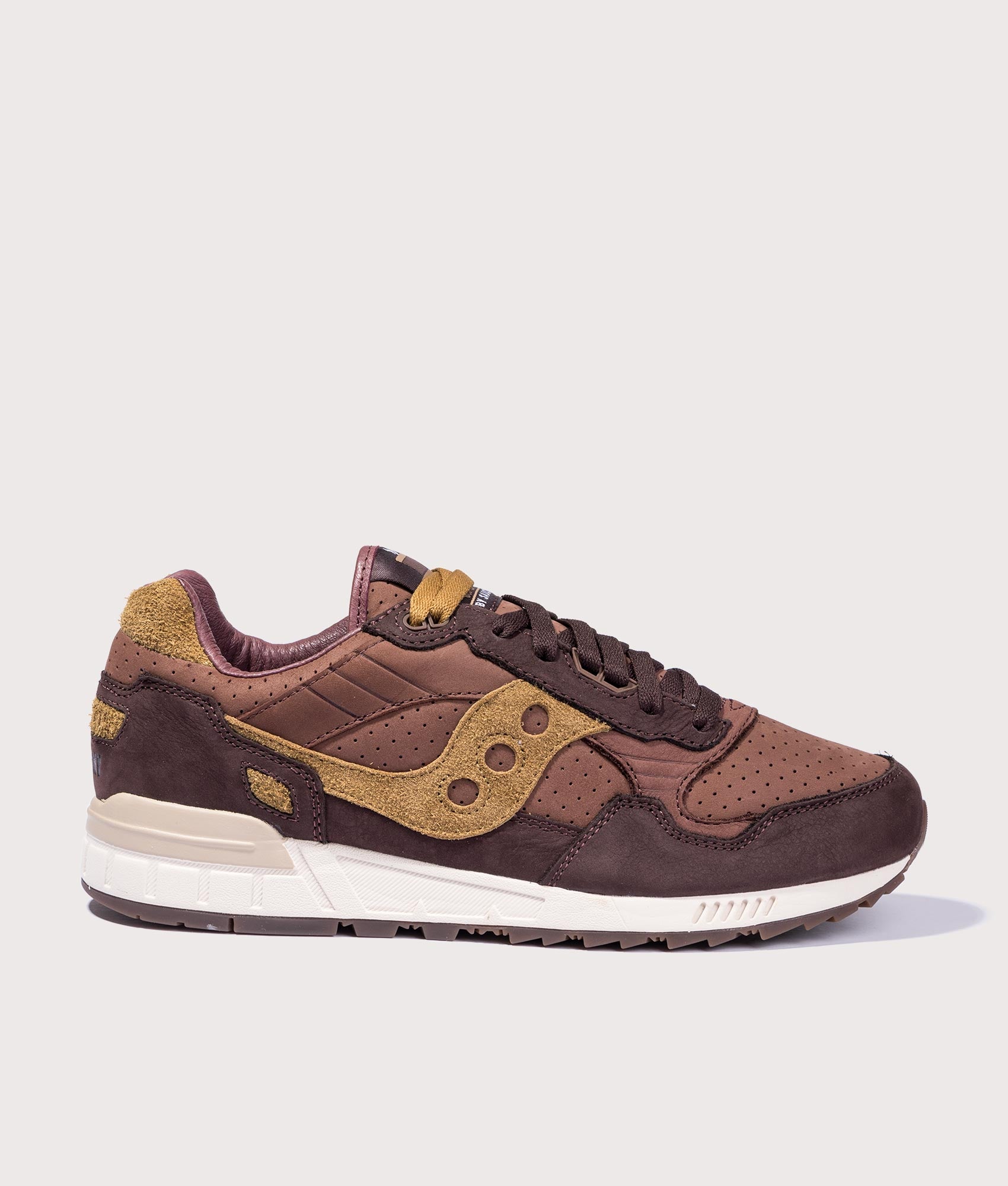 Saucony Mens Shadow 5000 Espresso Sneakers - Colour: 200 Brown - Size: 9