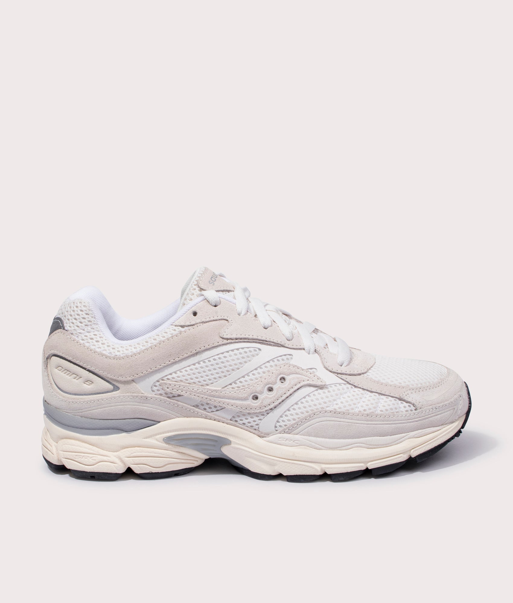 Saucony Mens ProGrid Omni 9 Sneakers - Colour: 100 White - Size: 8