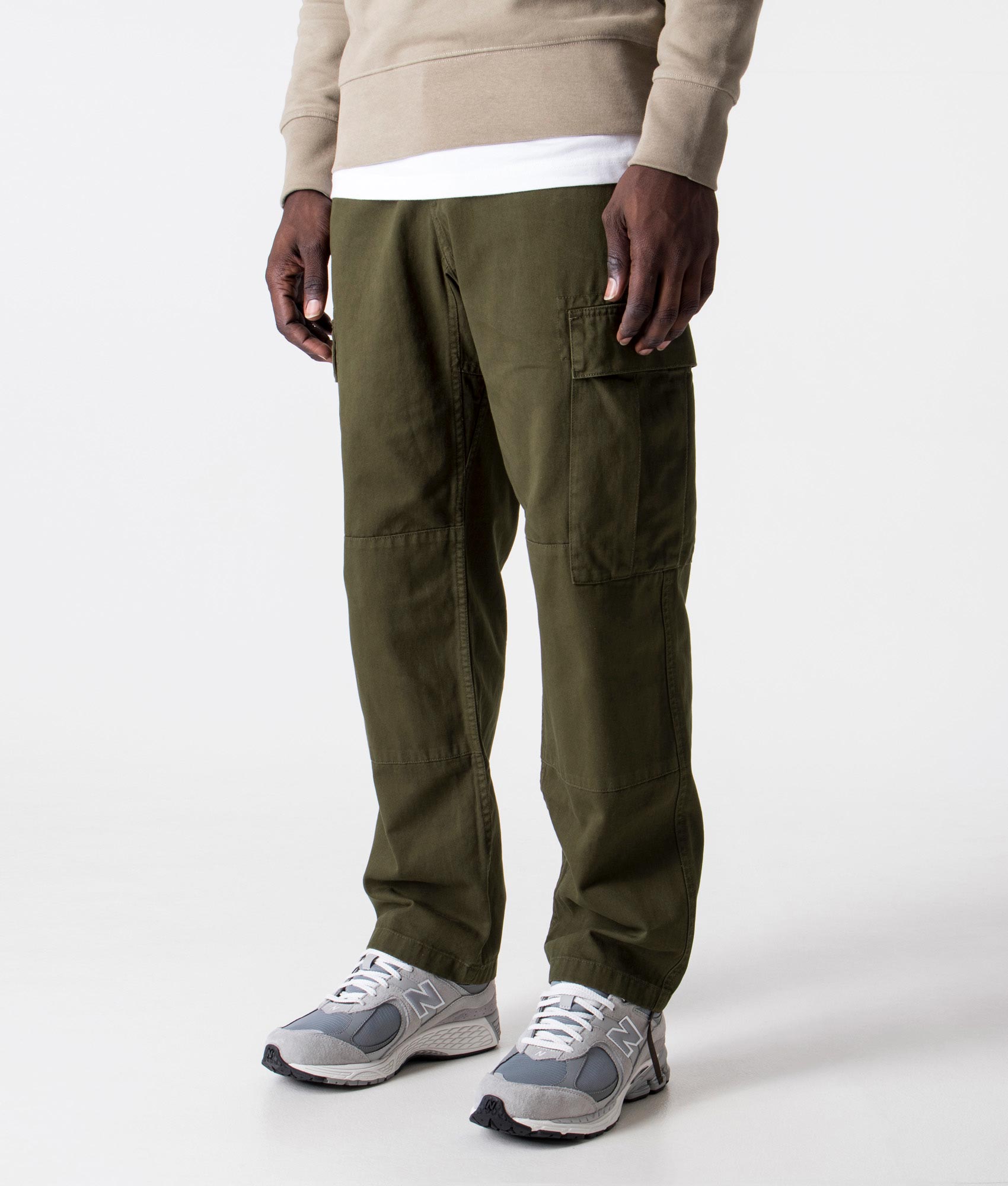 Gramicci Mens Relaxed Fit Cargo Pants - Colour: Deep Green - Size: XL