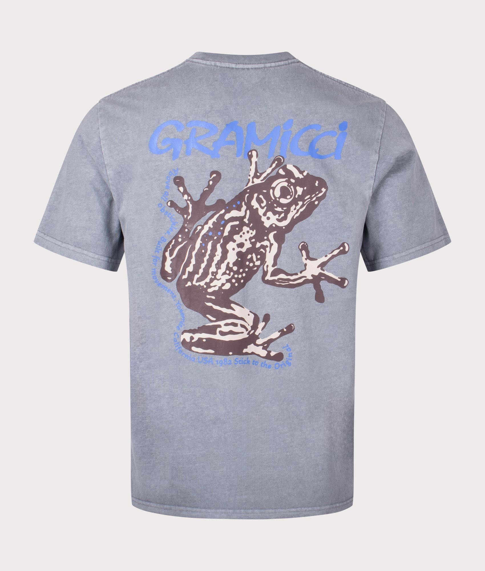 Gramicci Mens Sticky Frog T-Shirt - Colour: Slate Pigment - Size: XL