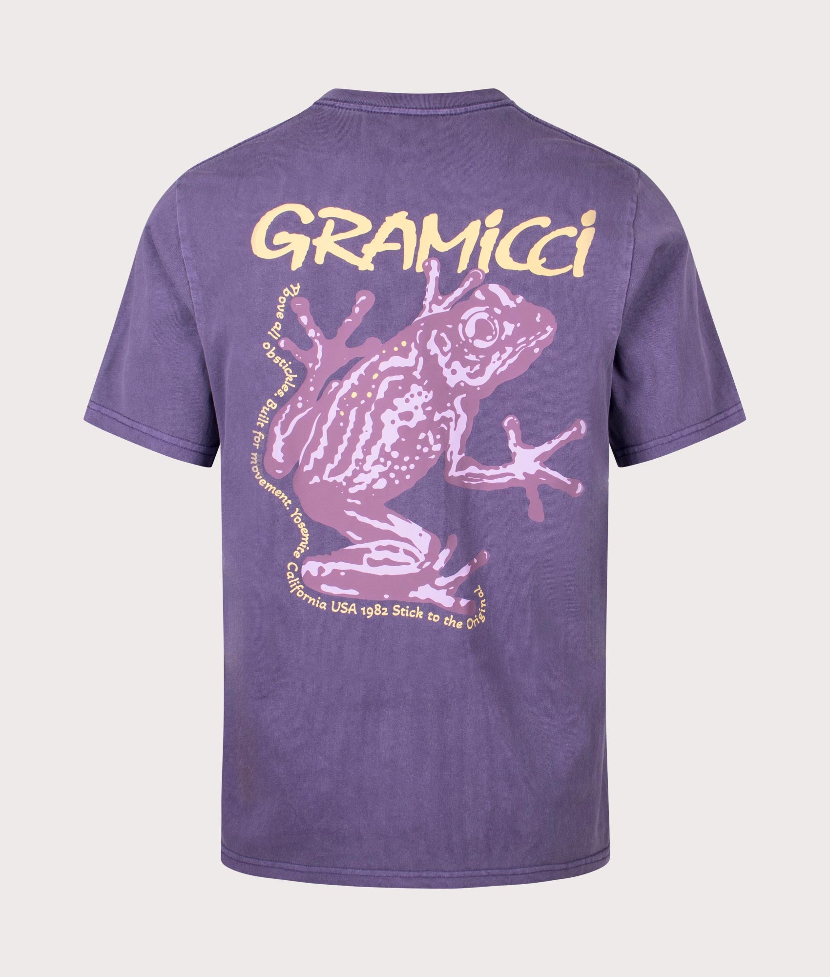 Gramicci Mens Sticky Frog T-Shirt - Colour: Purple Pigment - Size: XL