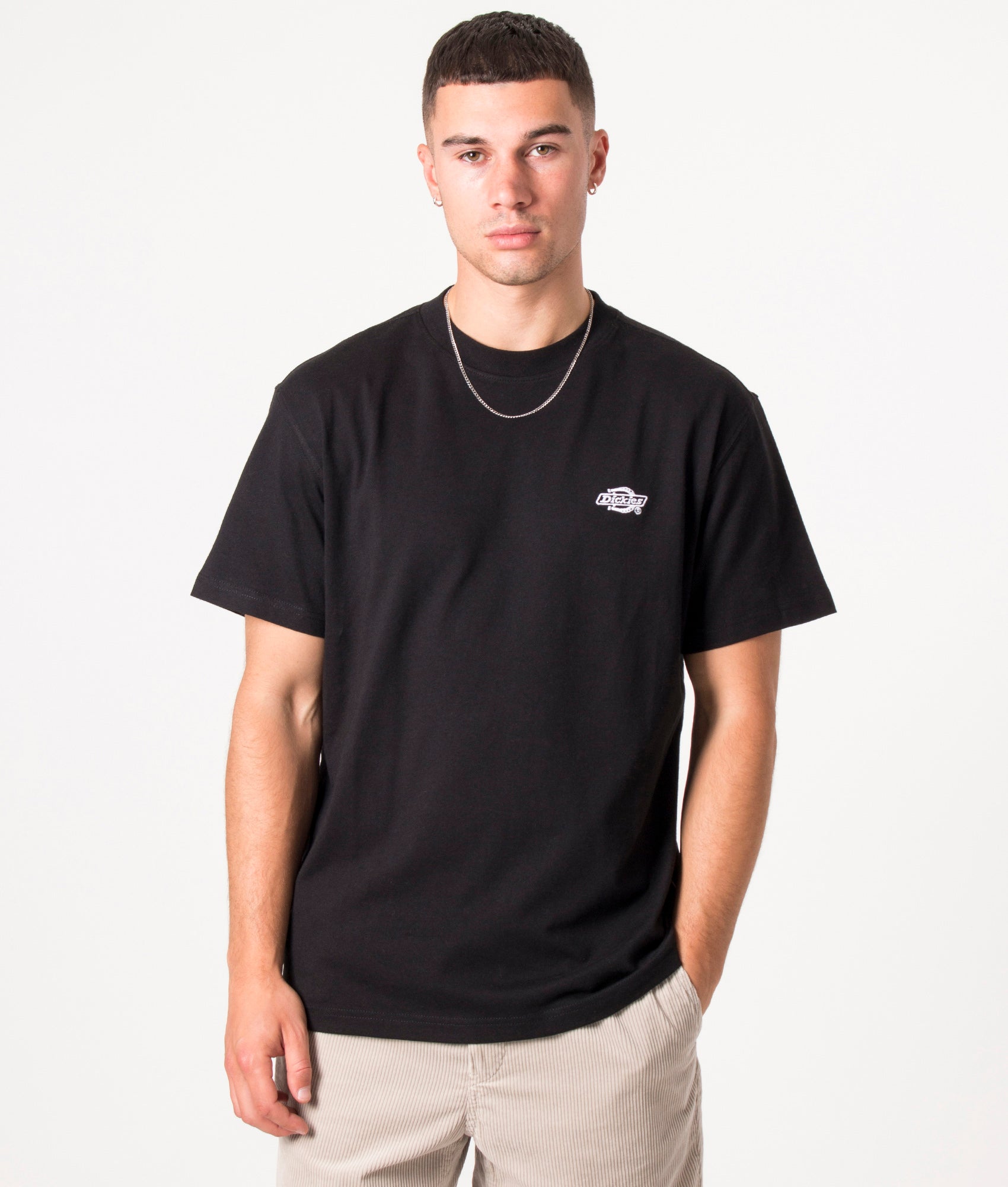 Dickies Mens Relaxed Fit Summerdale T-Shirt - Colour: BLK1 Black - Size: Small