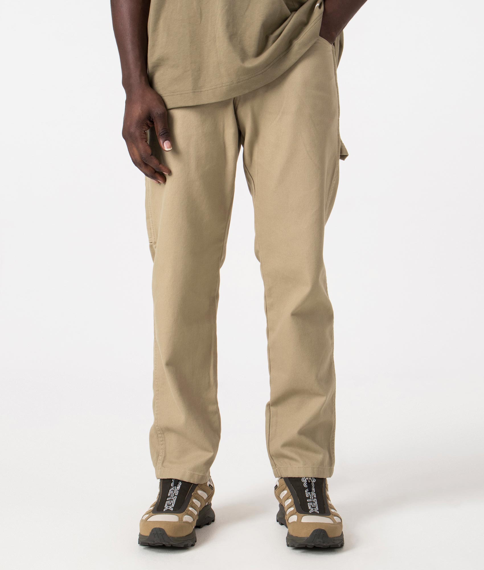 Dickies Mens Duck Carpenter Pants - Colour: F021 Stone Washed Desert Sand - Size: 36W