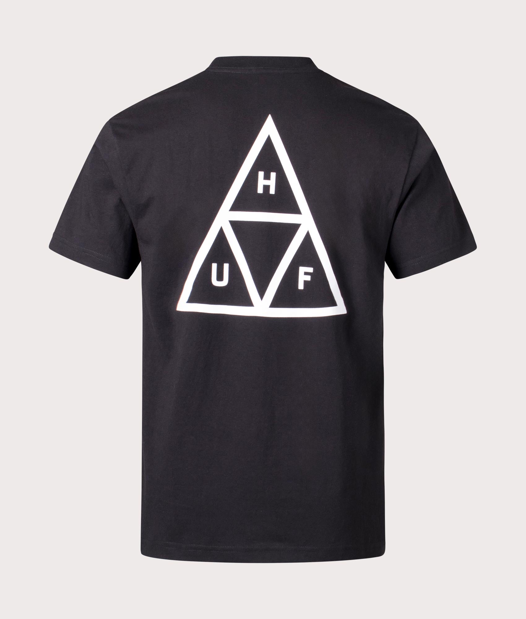 HUF Mens Set Triple Triangle T-Shirt - Colour: Black - Size: Small