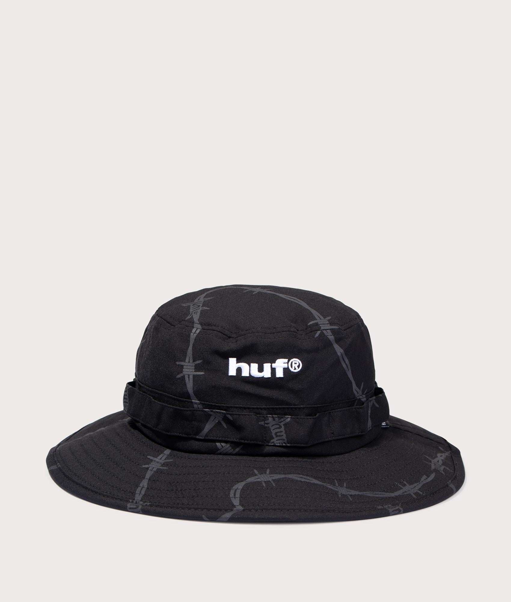 HUF Mens Reservoir Boonie Bucket Hat - Colour: Black - Size: L/XL