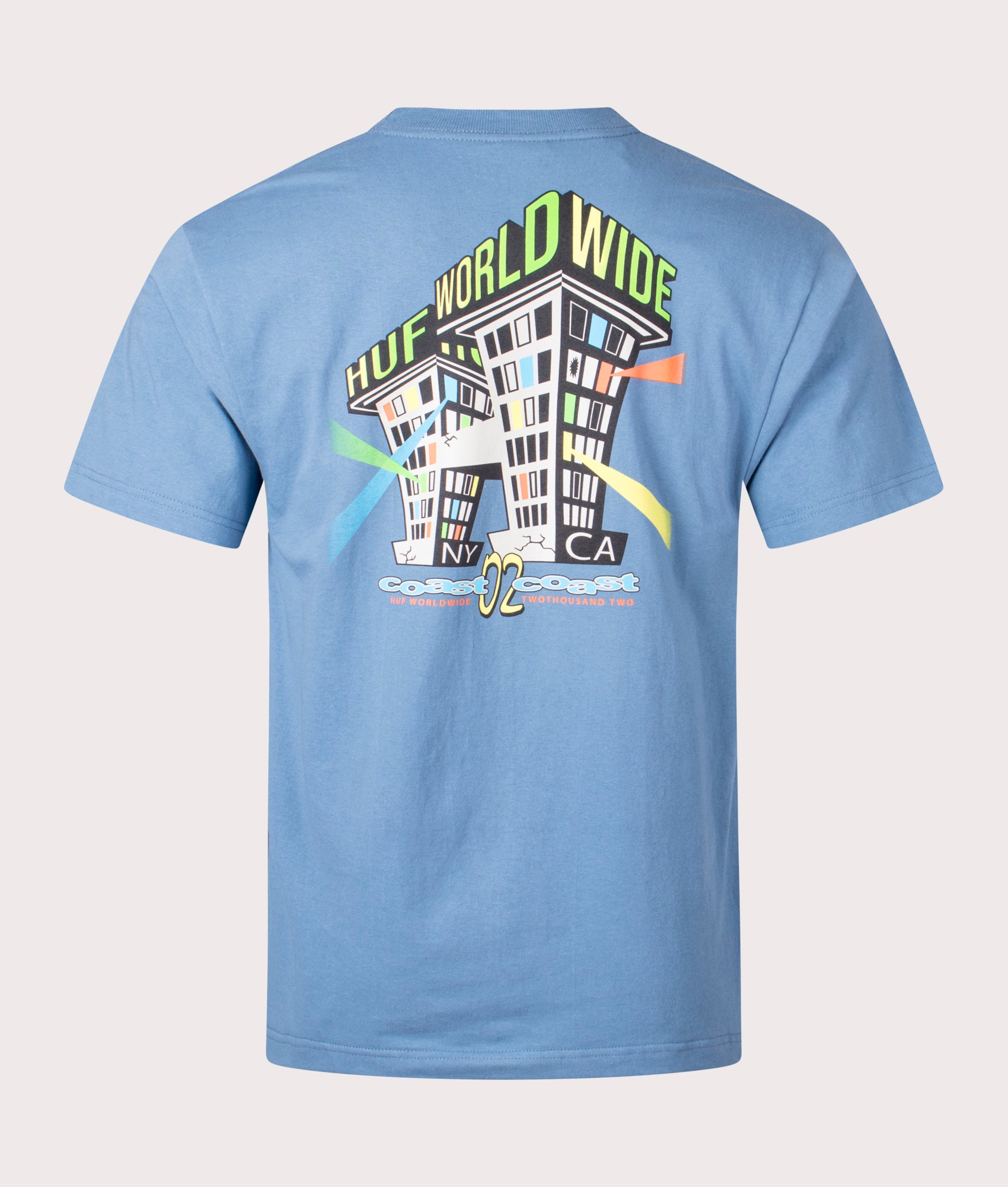 HUF Mens Club House T-Shirt - Colour: Slate Blue - Size: Small