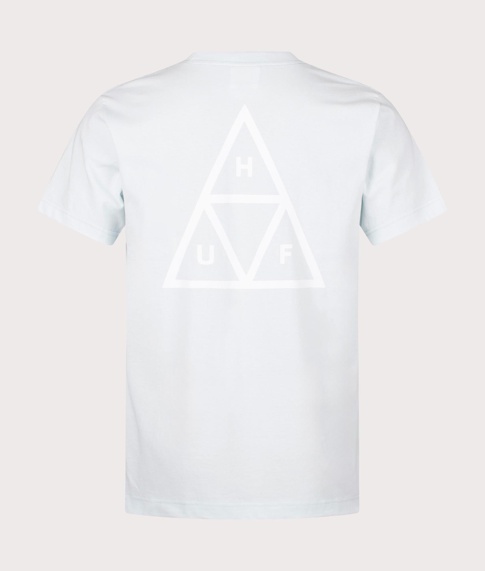 HUF Mens Set Triple Triangle T-Shirt - Colour: Powder Blue - Size: Medium