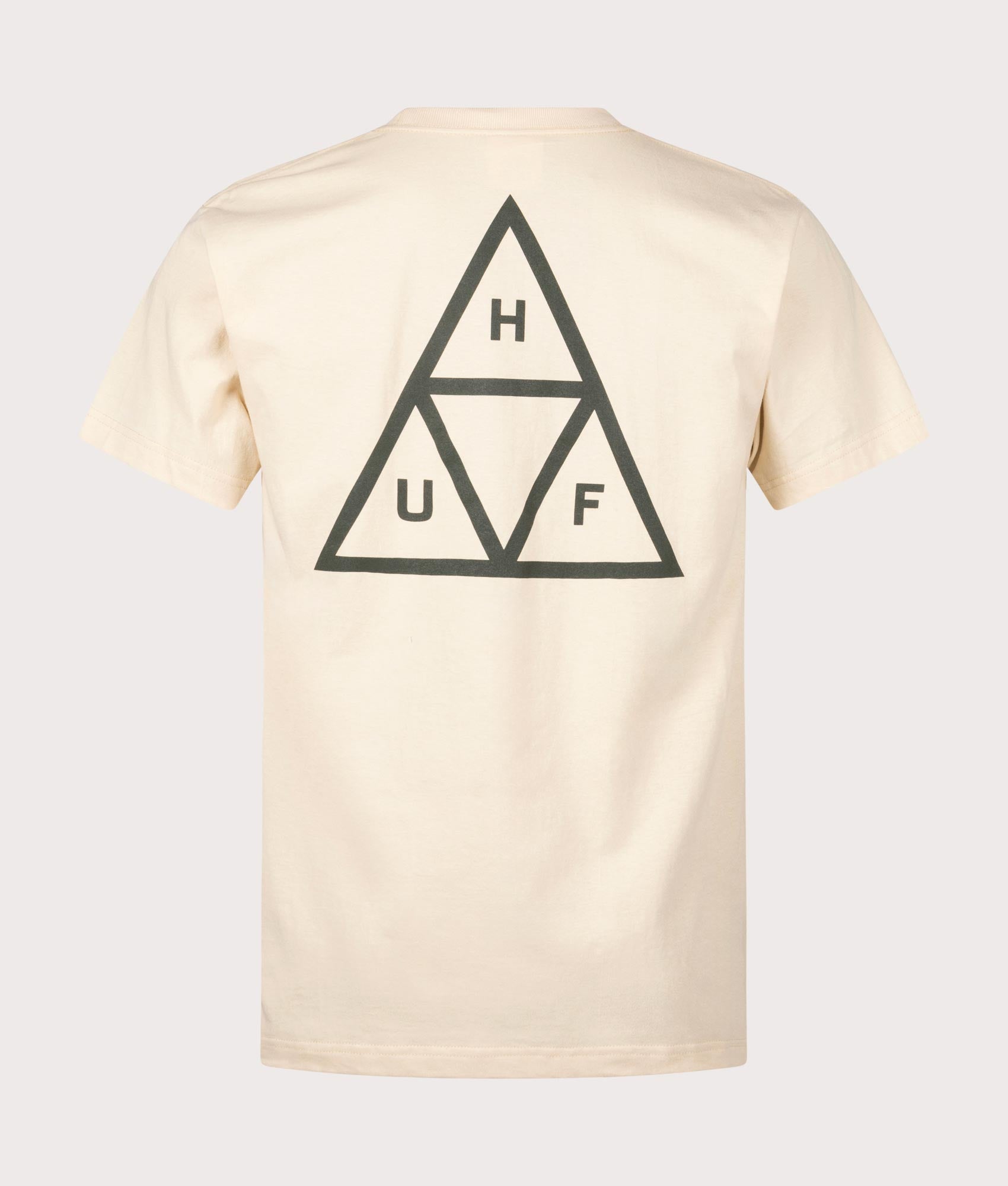 HUF Mens Set Triple Triangle T-Shirt - Colour: Wheat - Size: Medium