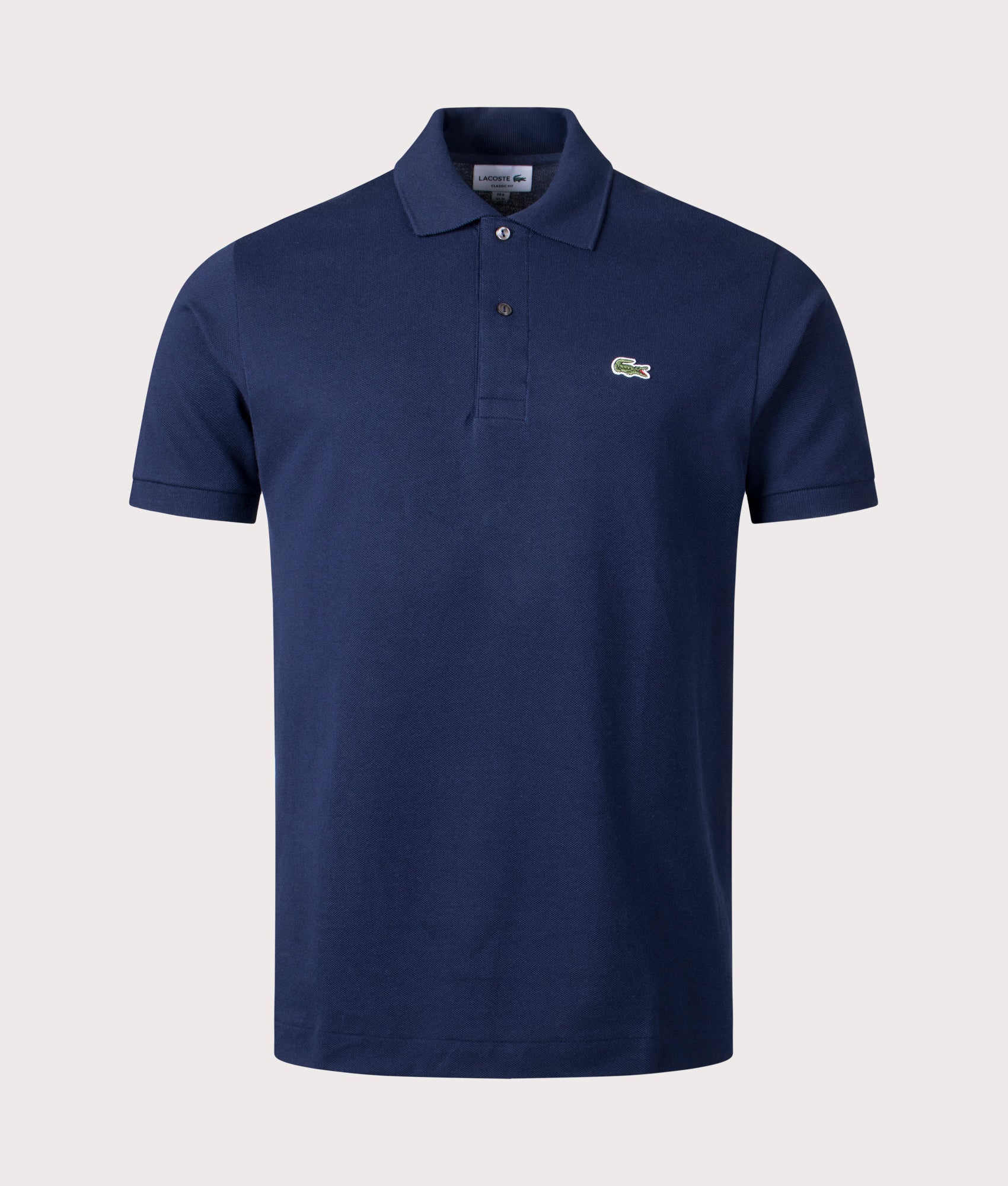 Lacoste Mens Croc Logo L1212 Polo Shirt - Colour: Core 166 Navy - Size: 5/L