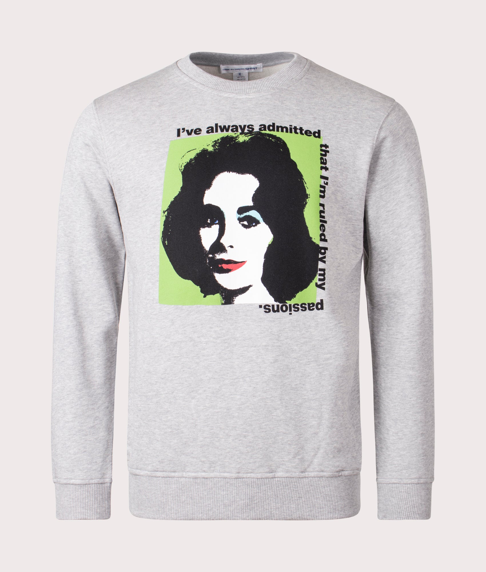 COMME des GARCONS SHIRT Mens Elizabeth Taylor Sweatshirt - Colour: 1 Top Grey - Size: Large