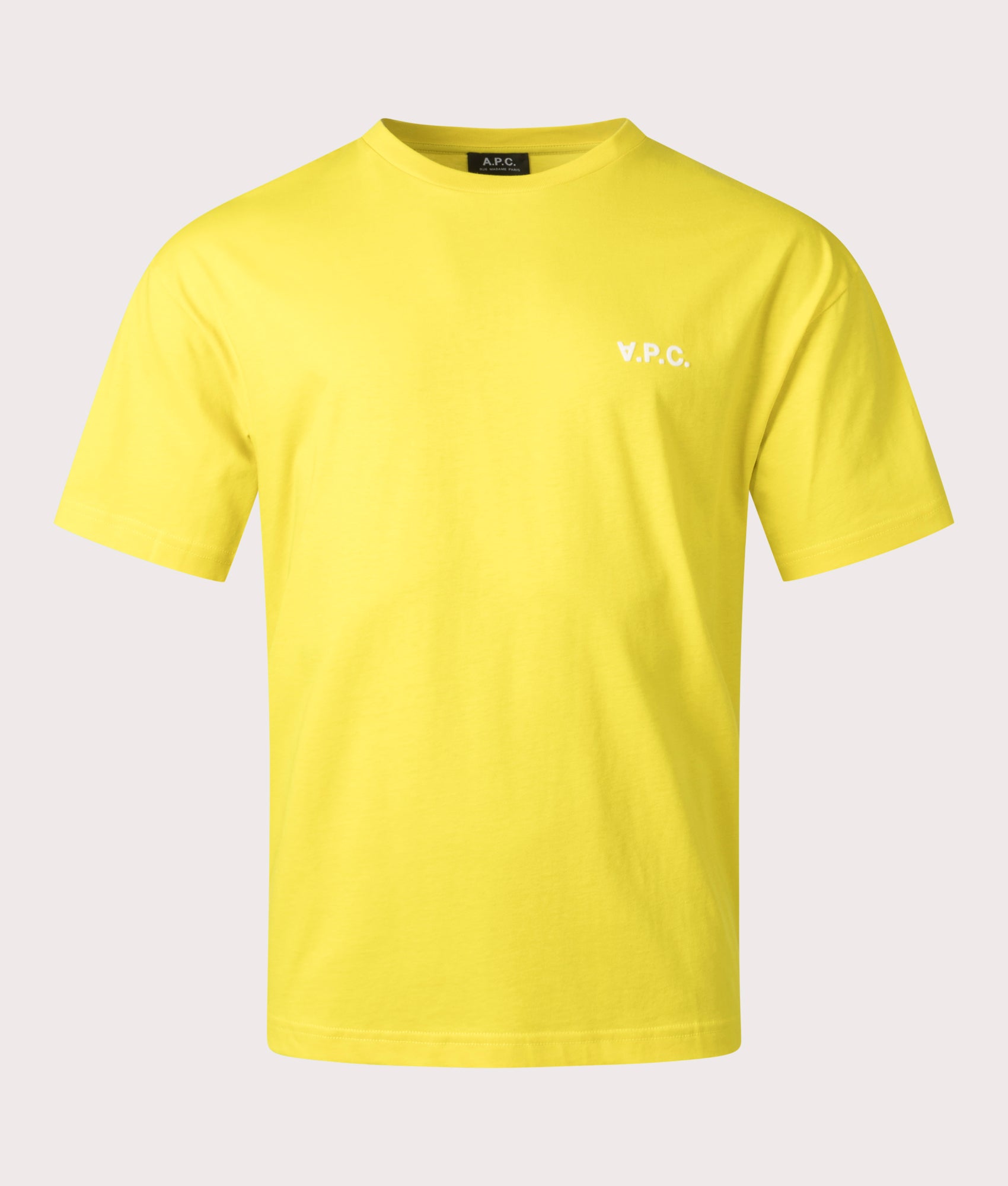 A.P.C. Mens Relaxed Fit Joachim T-Shirt - Colour: DAC Yellow Gold - Size: Medium