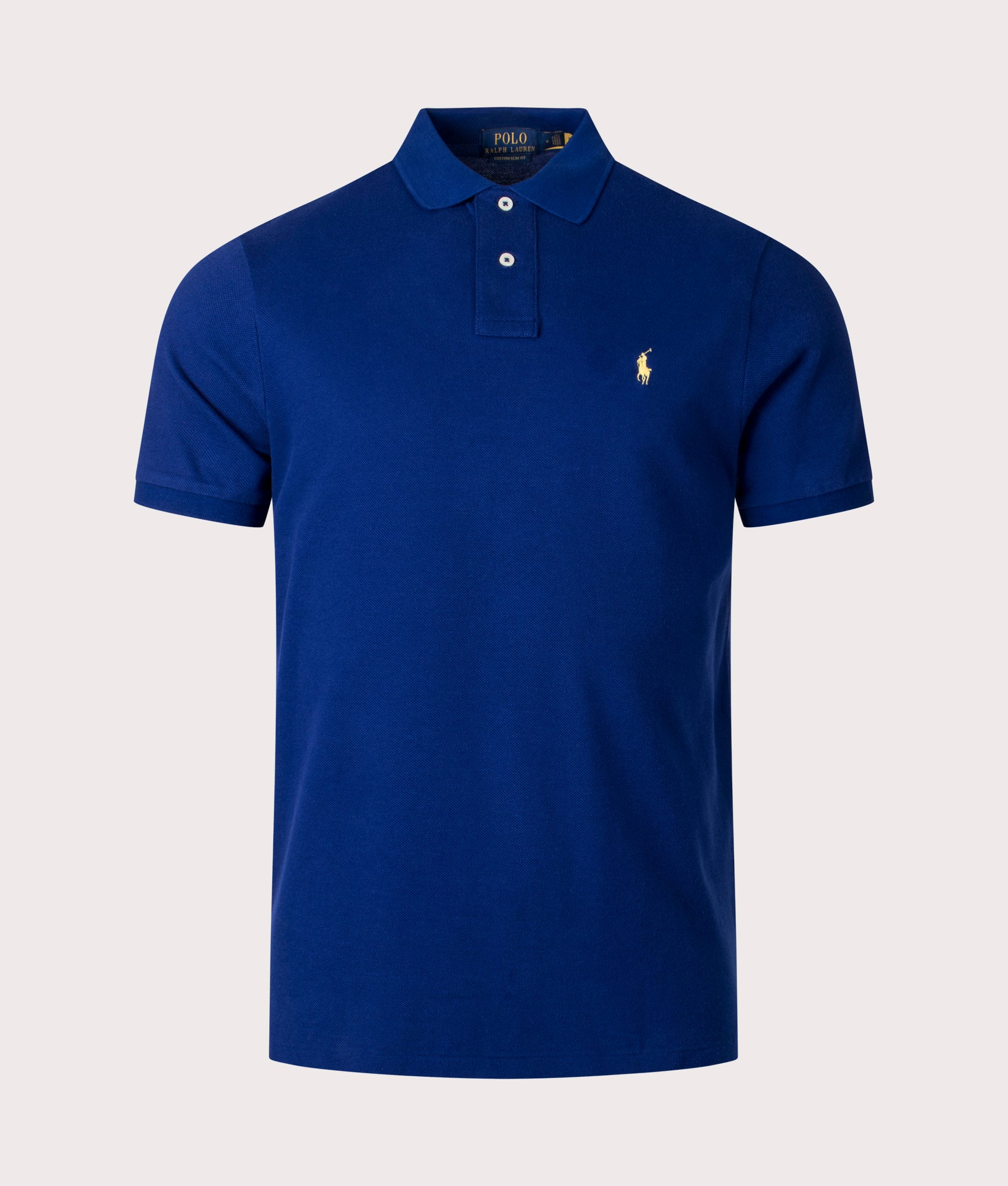 Polo Ralph Lauren Mens Custom Slim Fit Mesh Polo Shirt - Colour: 009 Fall Royal - Size: Large