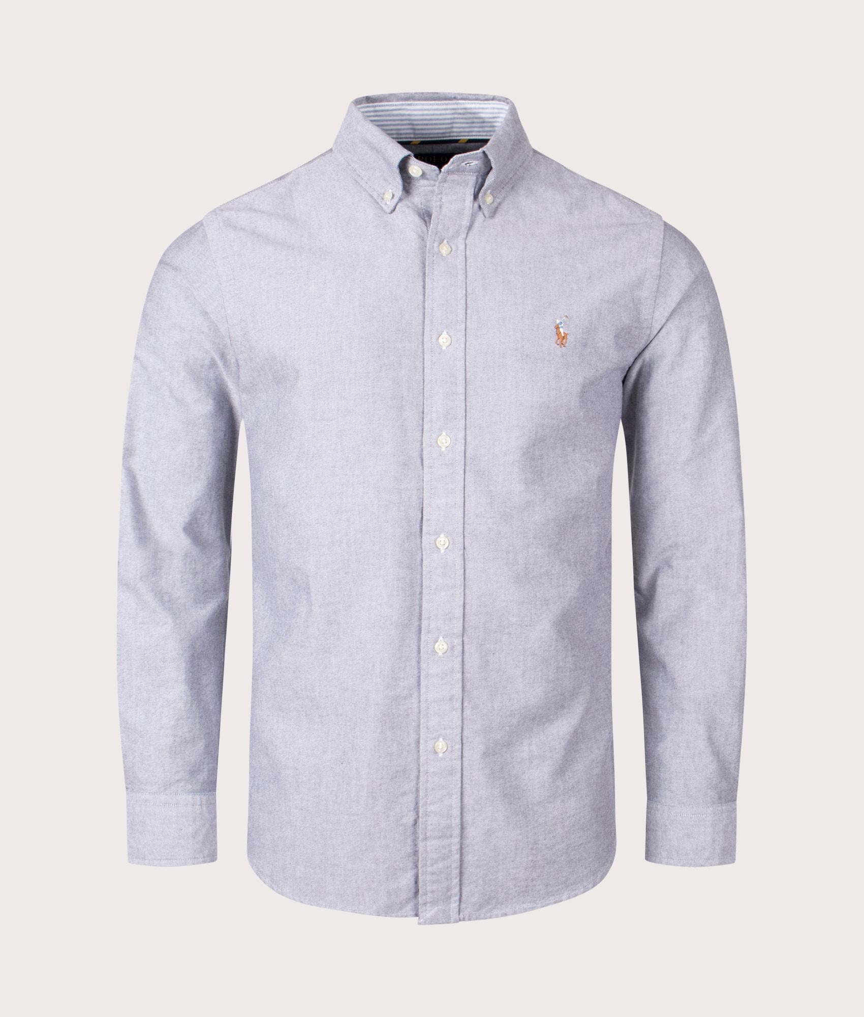 Polo Ralph Lauren Mens Custom Fit Lightweight Oxford Shirt - Colour: 005 Slate - Size: XL