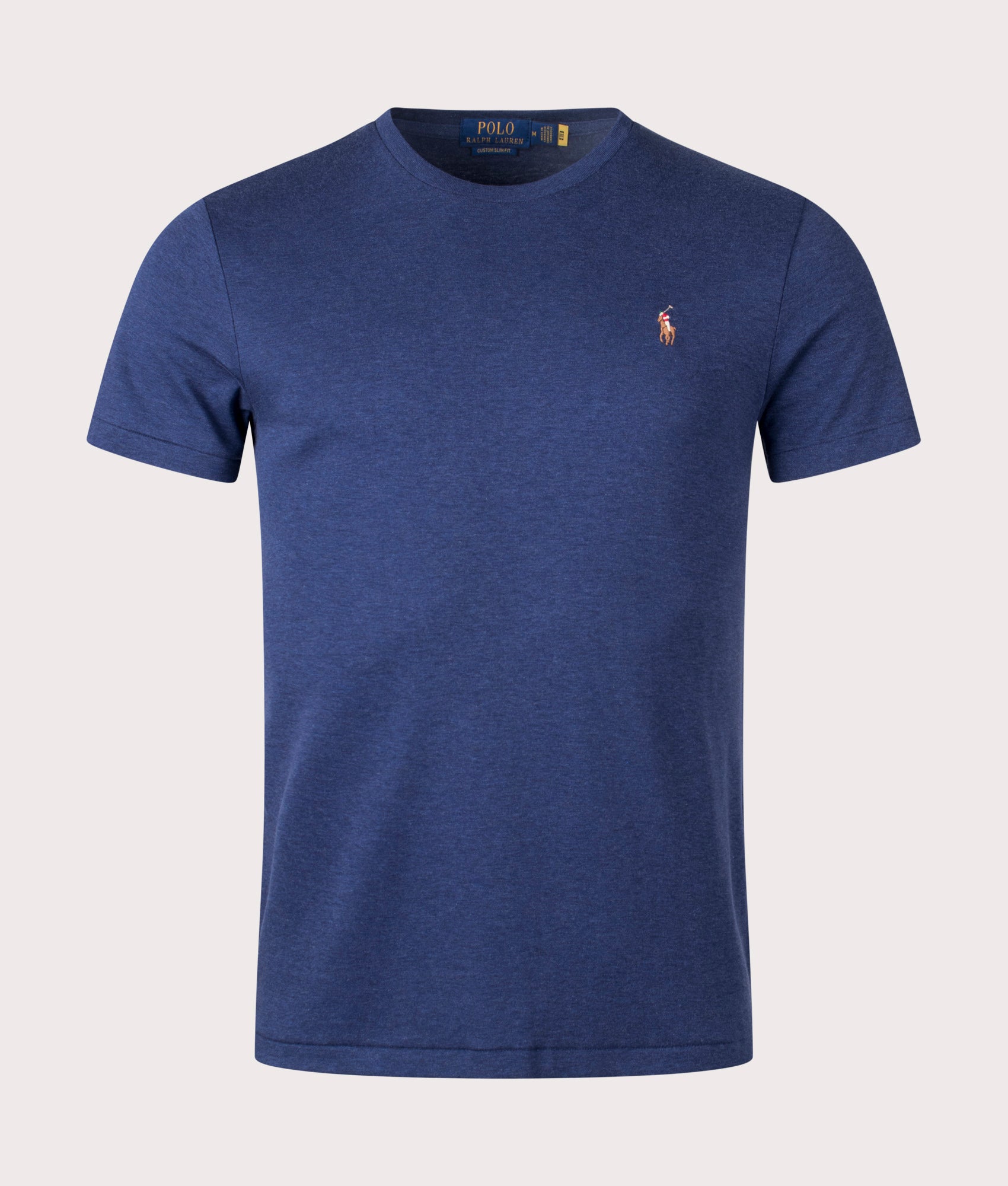 Polo Ralph Lauren Mens Slim Fit Cotton T-Shirt - Colour: 031 Spring Navy - Size: Medium