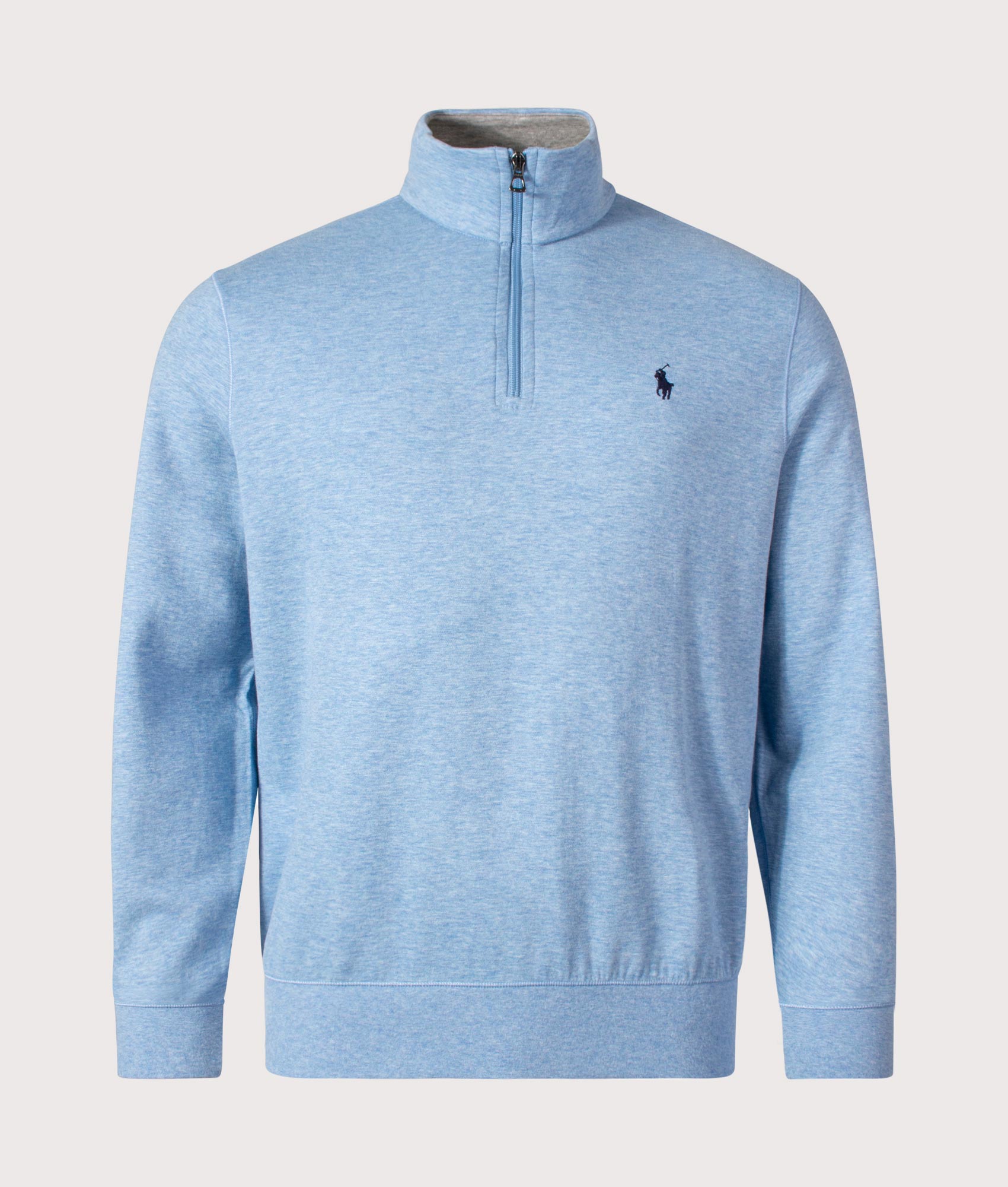 Polo Ralph Lauren Mens Quarter Zip Sweatshirt - Colour: 005 Jamaica Heather - Size: XL