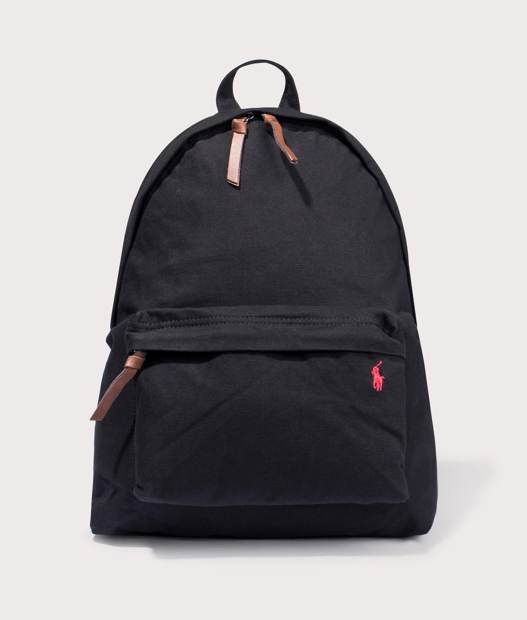 Polo Ralph Lauren Mens Large Canvas Backpack - Colour: 001 Polo Black - Size: One Size