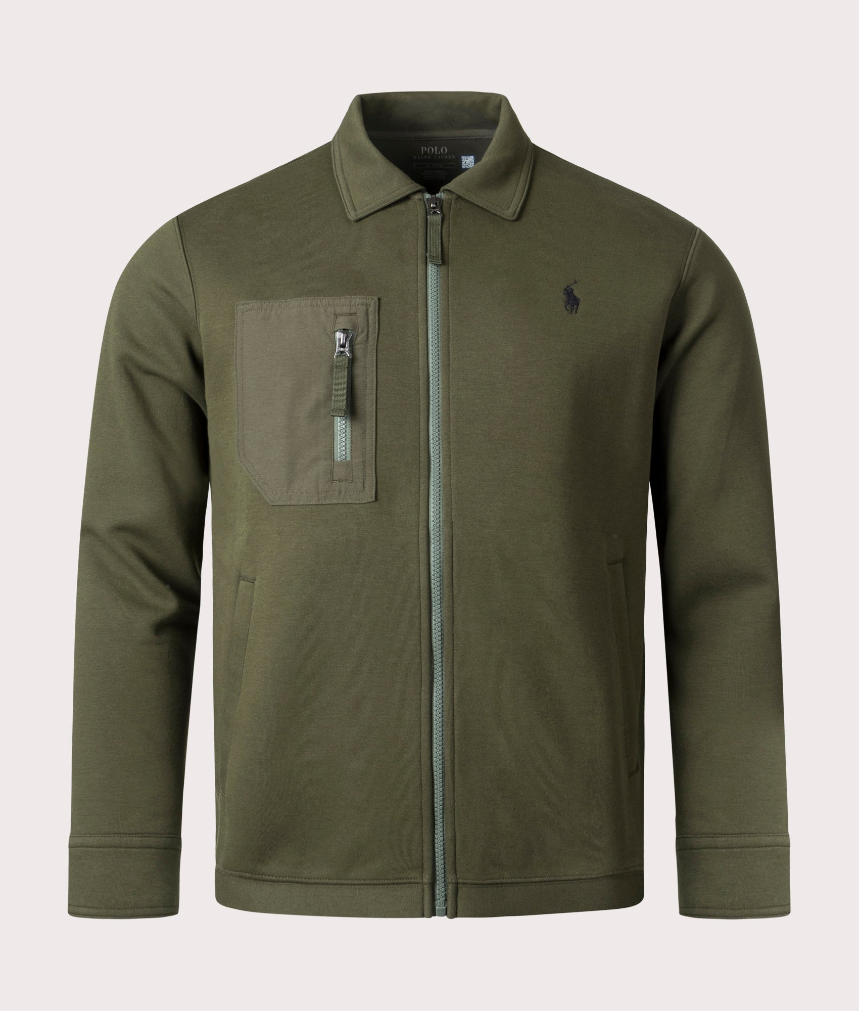 Polo Ralph Lauren Mens Zip Through Bomber Jacket - Colour: 001 Company Olive - Size: Small