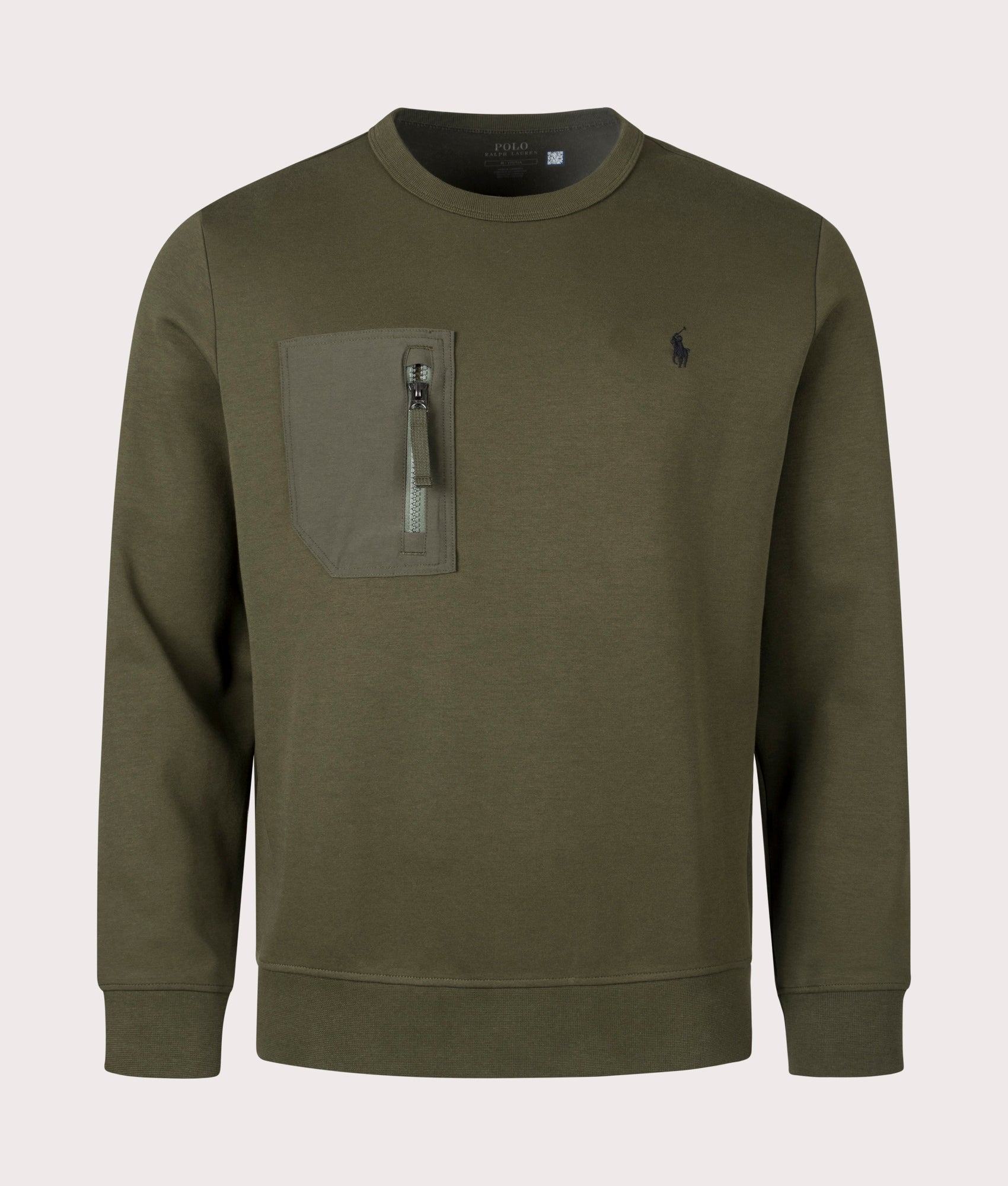 Polo Ralph Lauren Mens Pocket Zip Sweatshirt - Colour: 003 Company Olive - Size: Medium