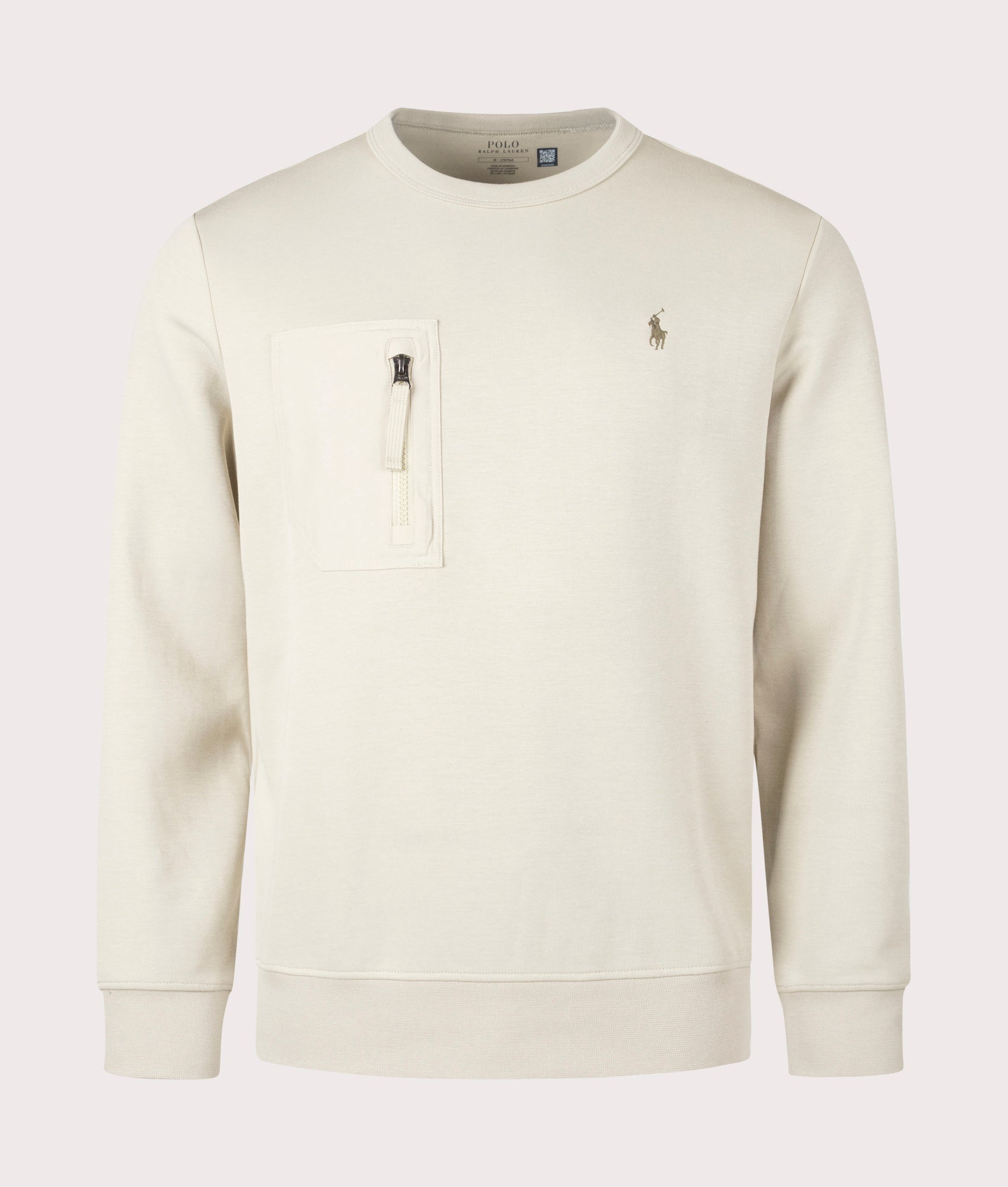 Polo Ralph Lauren Mens Pocket Zip Sweatshirt - Colour: 002 Classic Stone - Size: XXL