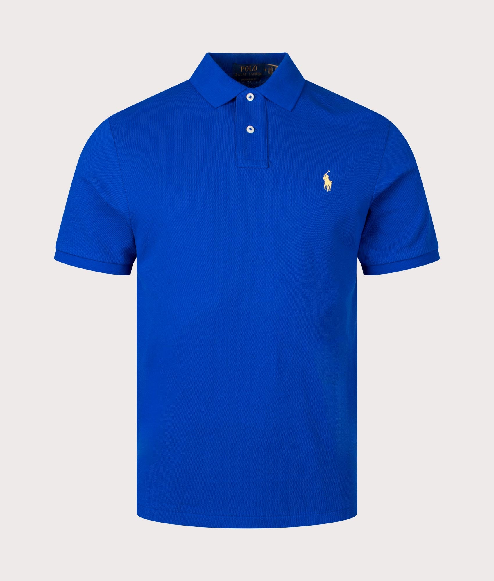 Polo Ralph Lauren Mens Custom Slim Fit Mesh Polo Shirt - Colour: 337 New Sapphire - Size: XL