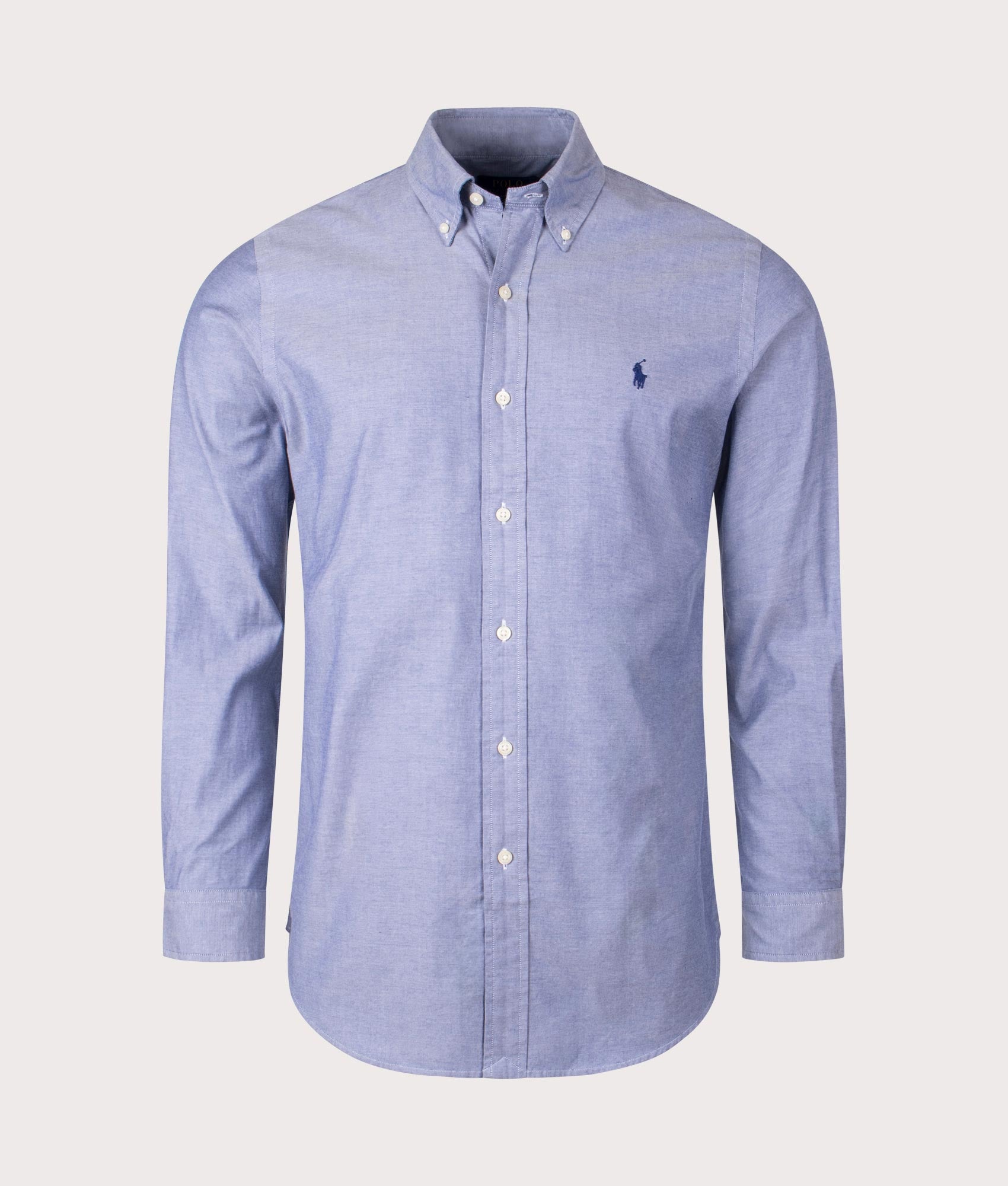 Polo Ralph Lauren Mens Custom Fit Stretch Oxford Shirt - Colour: 010 Navy - Size: Small