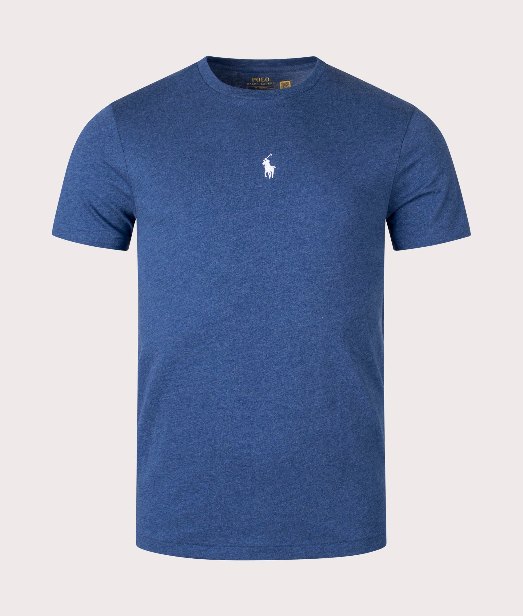 Polo Ralph Lauren Mens Custom Slim Fit Jersey T-Shirt - Colour: 042 Derby Blue Heather - Size: Mediu