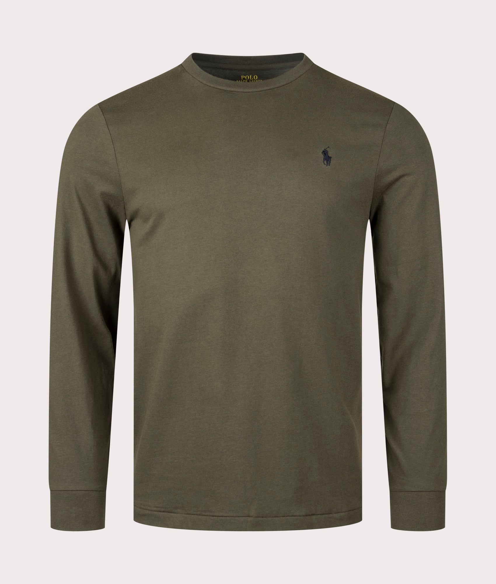 Polo Ralph Lauren Mens Custom Slim Fit Long Sleeve T-Shirt - Colour: 059 Armadillo - Size: XL