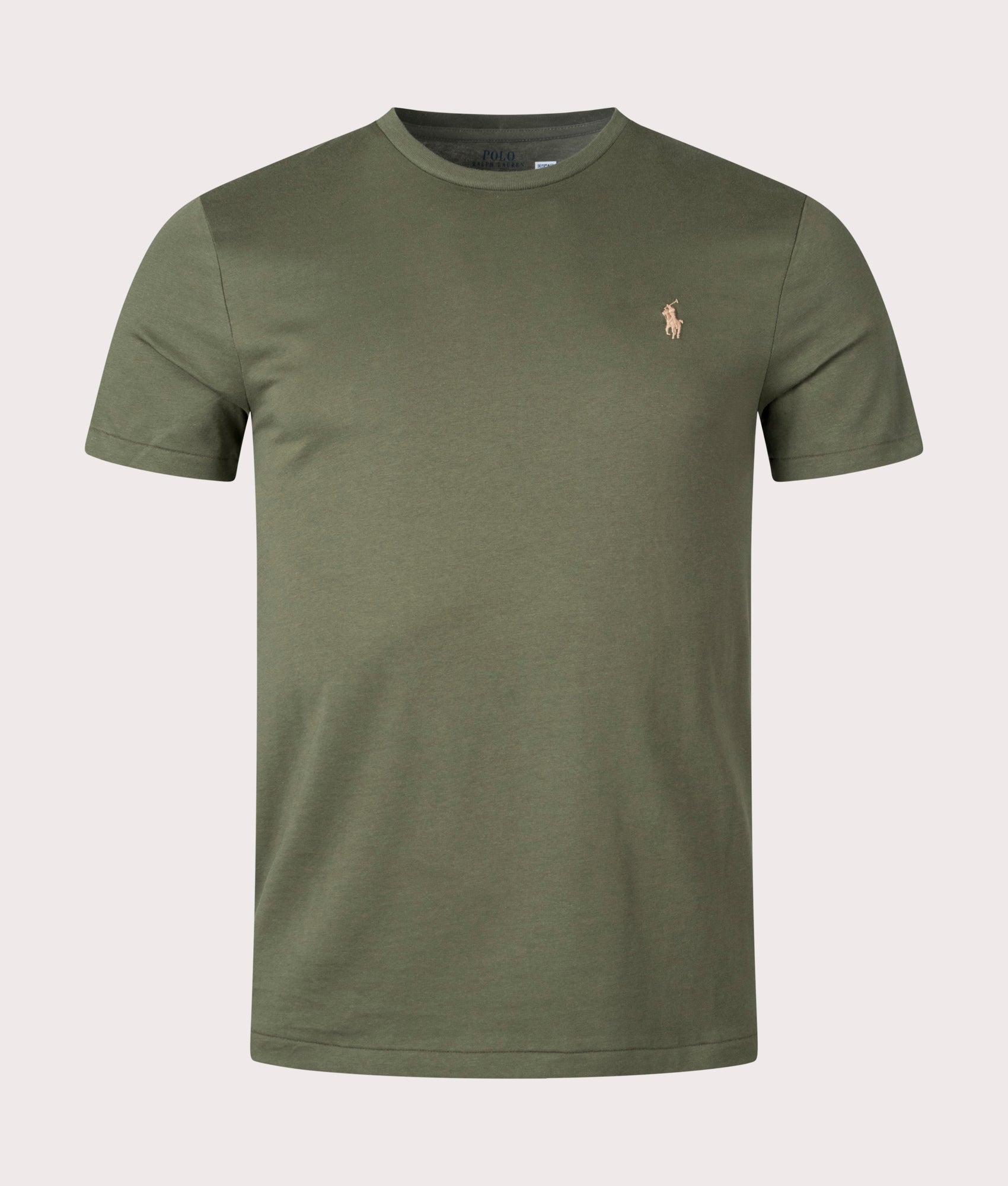 Polo Ralph Lauren Mens Custom Slim Fit T-Shirt - Colour: 341 Dark Sage - Size: XXL
