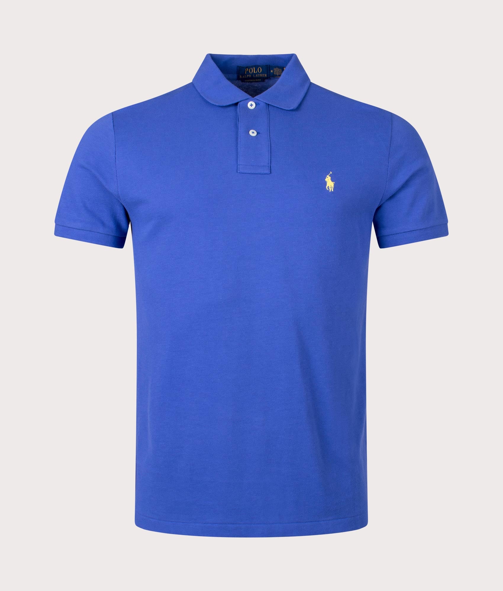 Polo Ralph Lauren Mens Custom Slim Fit Mesh Polo Shirt - Colour: 346 Liberty - Size: XXL