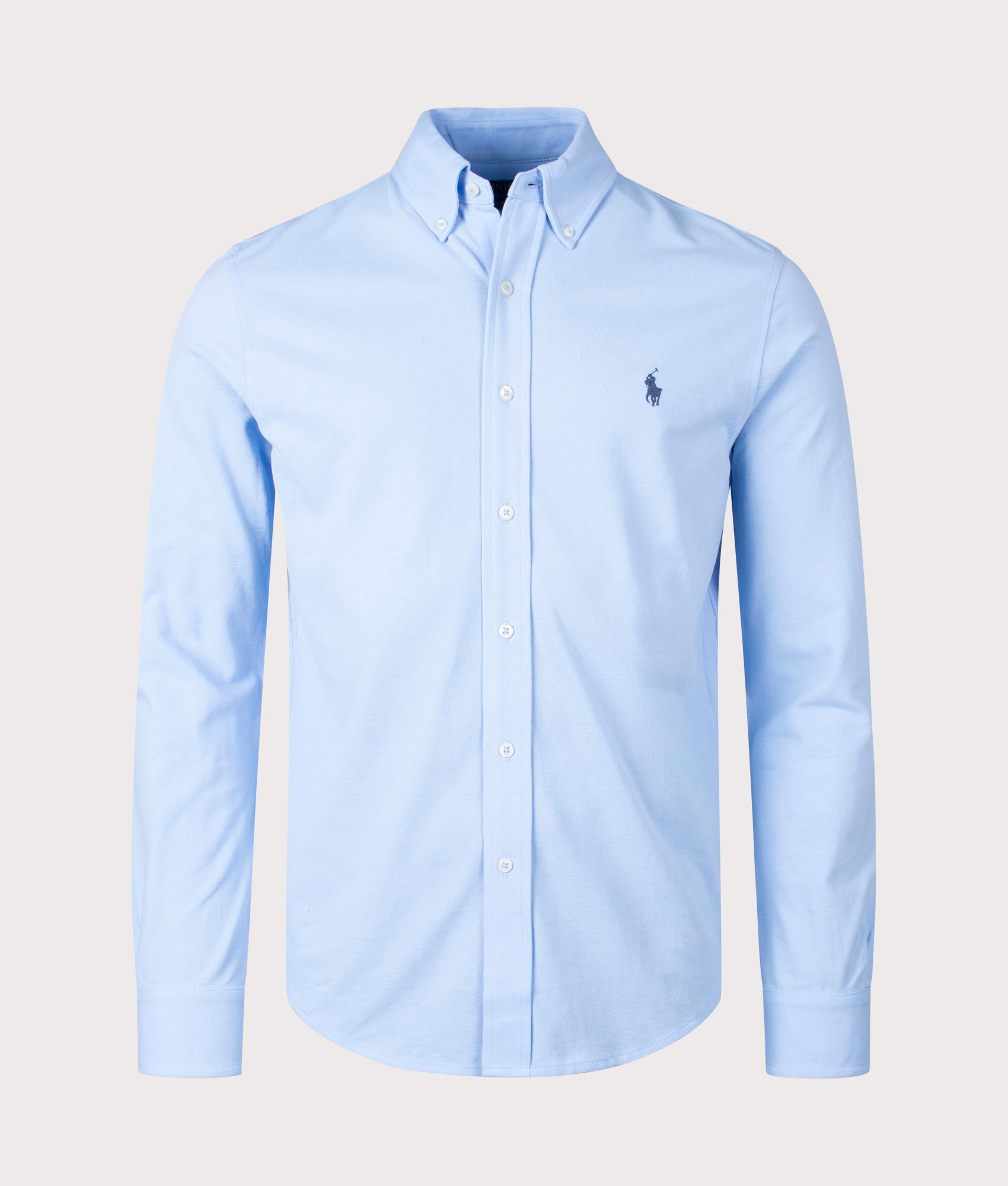 Polo Ralph Lauren Mens Featherweight Mesh Shirt - Colour: 117 Bluebell - Size: Medium