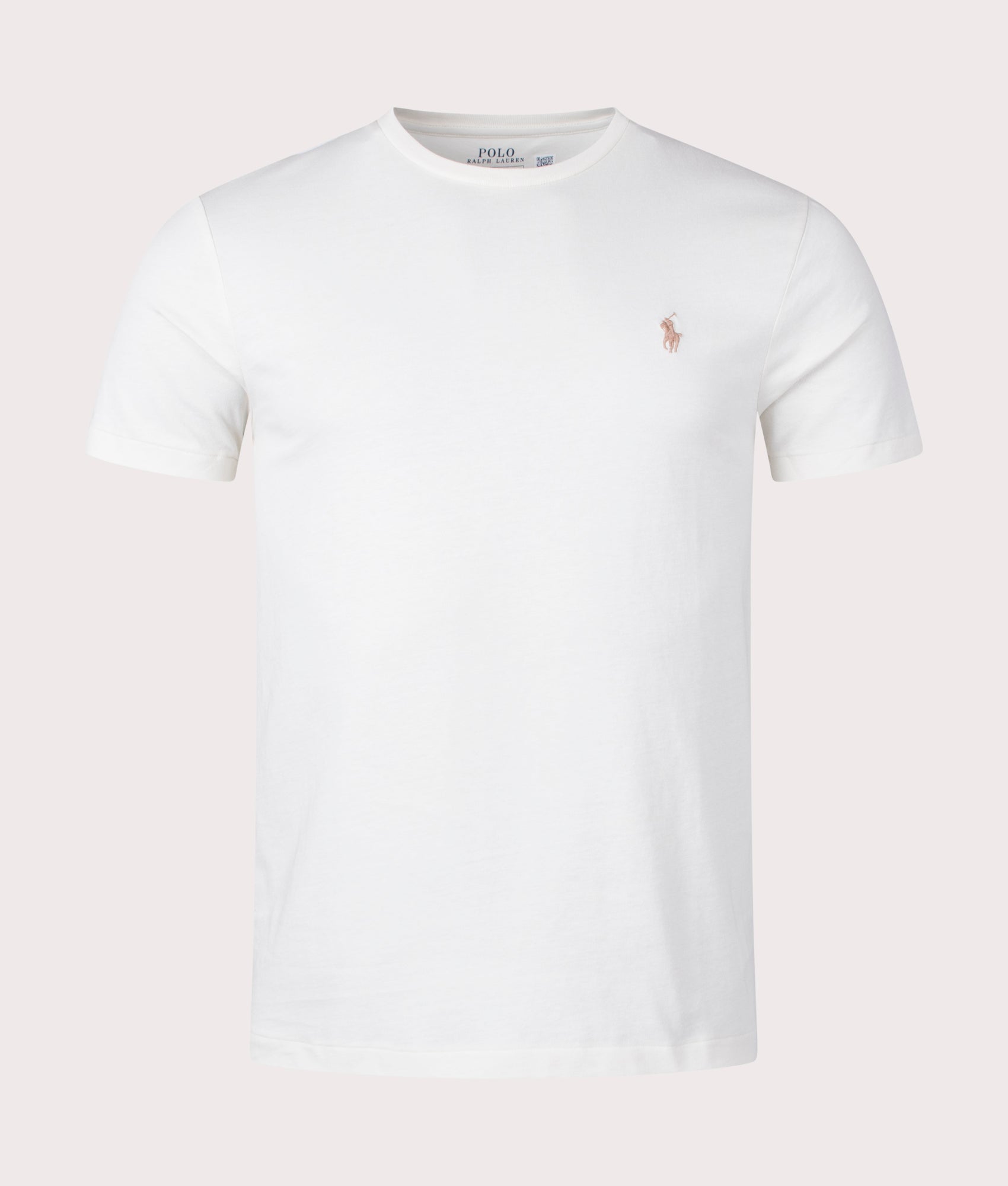 Polo Ralph Lauren Mens Custom Slim Fit T-Shirt - Colour: 350 Parchment Cream - Size: XXL