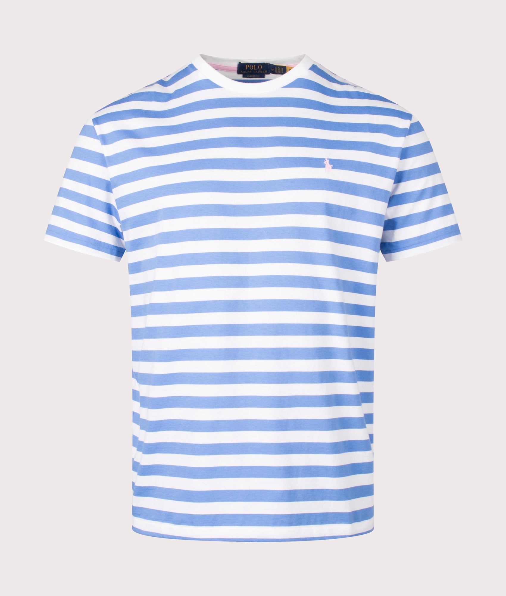 Polo Ralph Lauren Mens Classic Fit Jersey T-Shirt - Colour: 002 Summer Blue/White - Size: XL