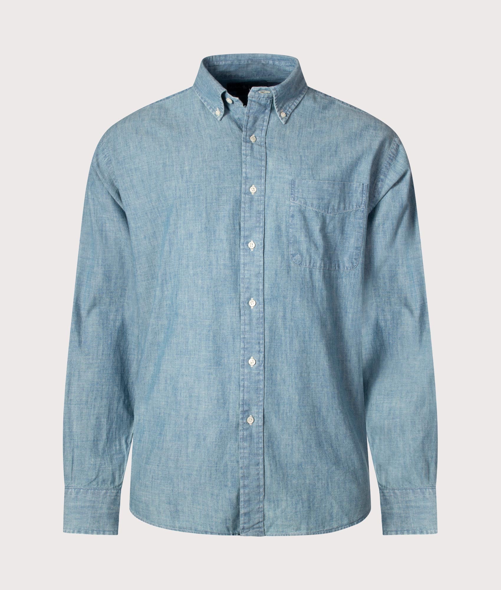 Polo Ralph Lauren Mens Oversized Classic Fit Pocket Shirt - Colour: 001 Chambray - Size: XL