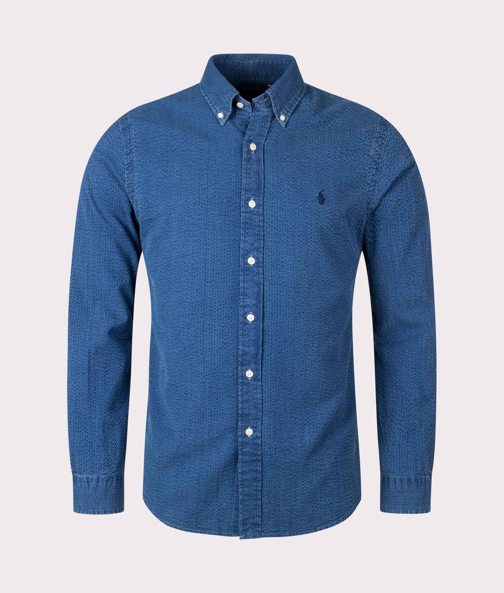 Polo Ralph Lauren Mens Custom Fit Lightweight Sport Shirt - Colour: 002 Dark Indigo - Size: XXL