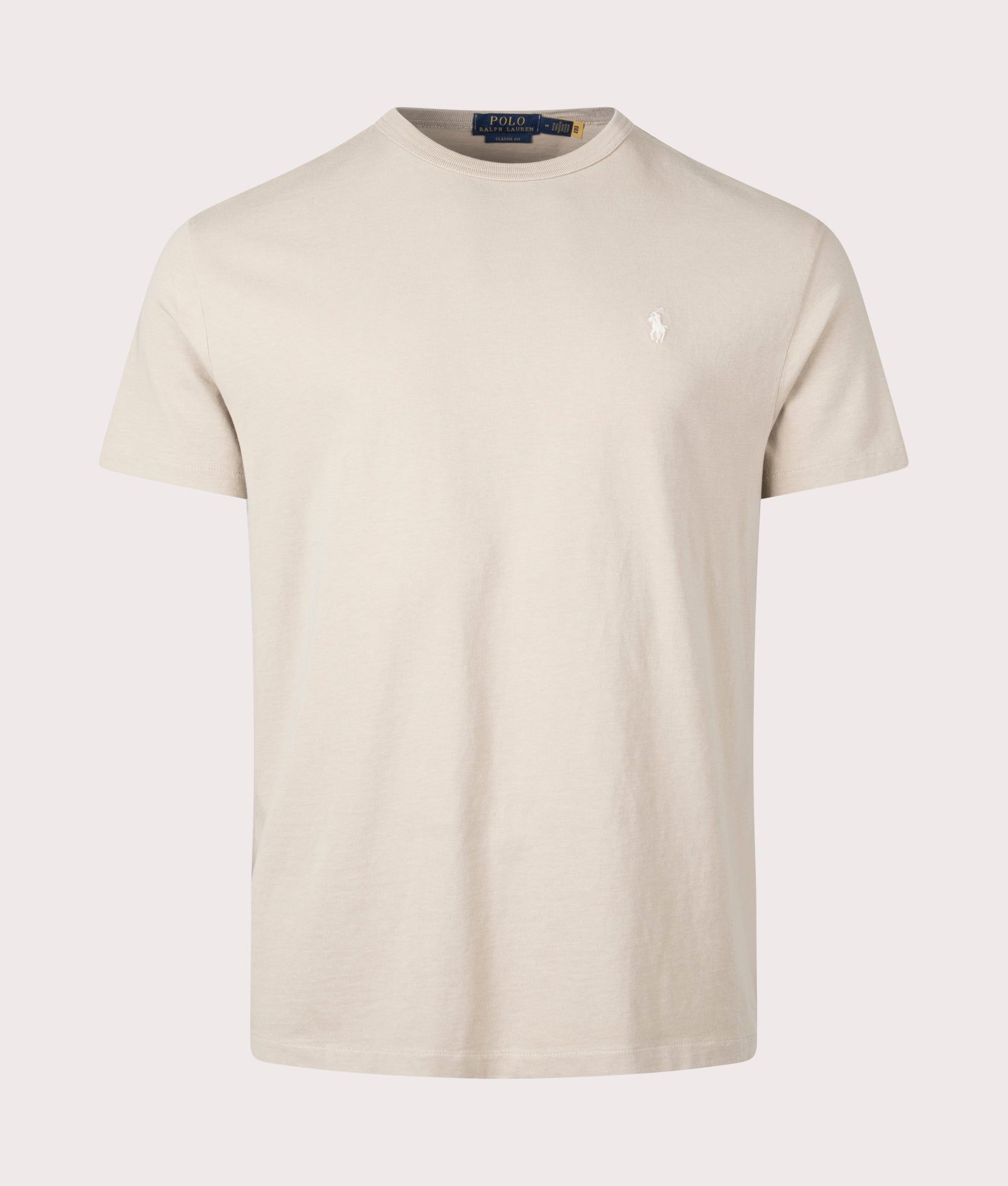 Polo Ralph Lauren Mens Classic Fit Jersey T-Shirt - Colour: 015 Coastal Beige - Size: Large