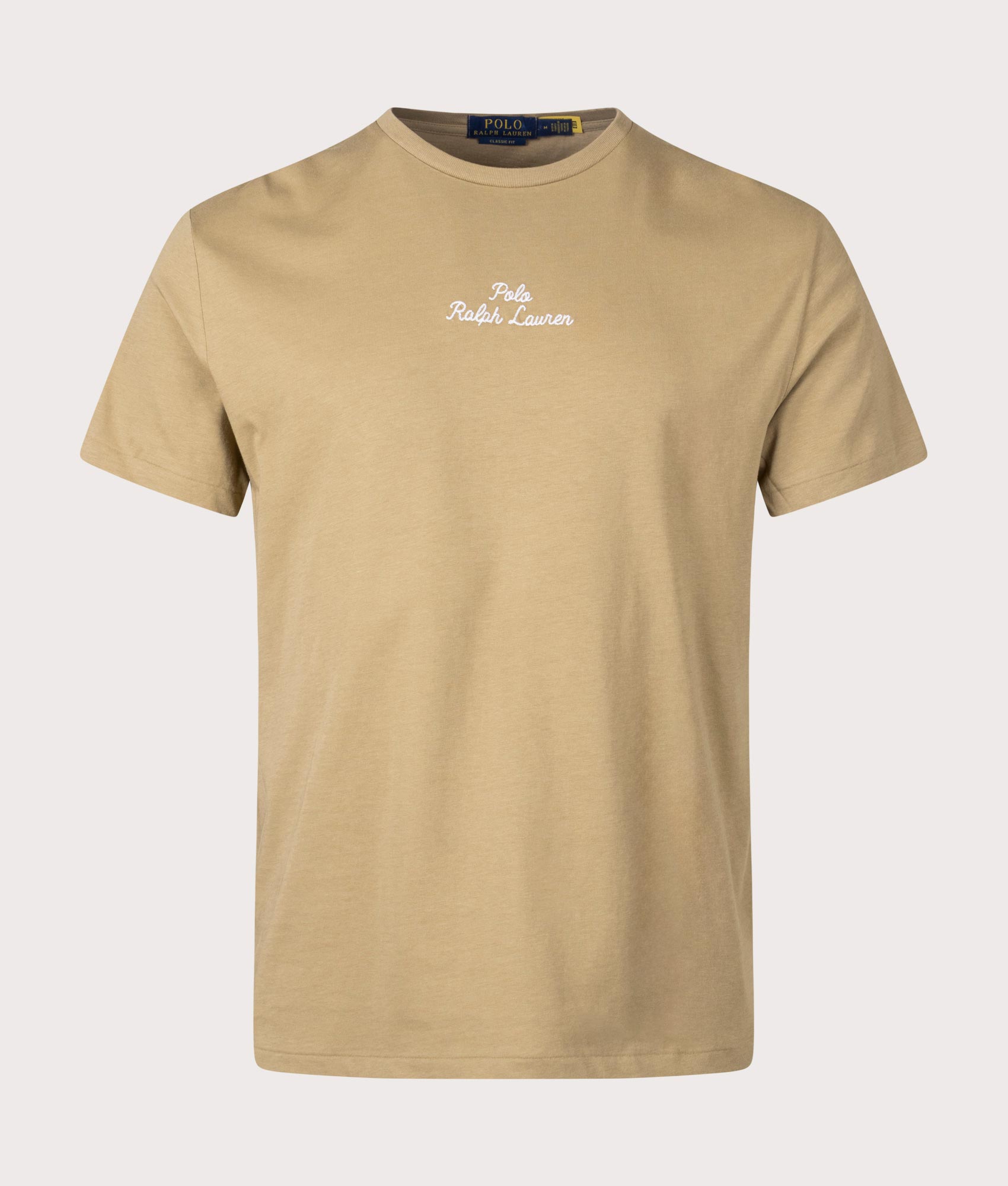 Polo Ralph Lauren Mens Classic Fit Embroidered T-Shirt - Colour: 008 Desert Khaki - Size: XXL