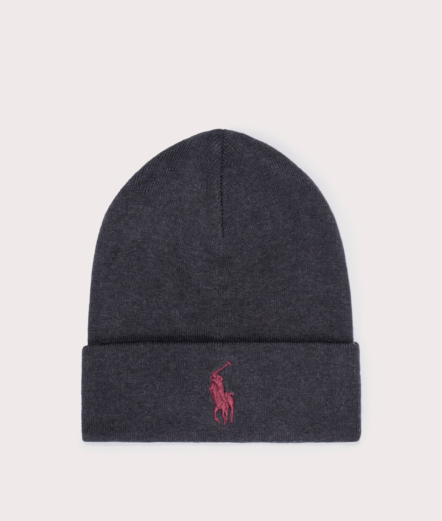 Polo Ralph Lauren Mens Combed Cotton Beanie - Colour: 007 Grey - Size: One Size