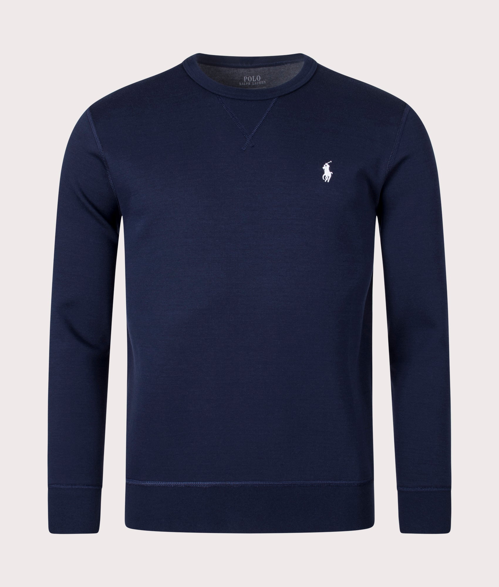 Polo Ralph Lauren Mens Double Knit Sweatshirt - Colour: 001 Aviator Navy - Size: Small