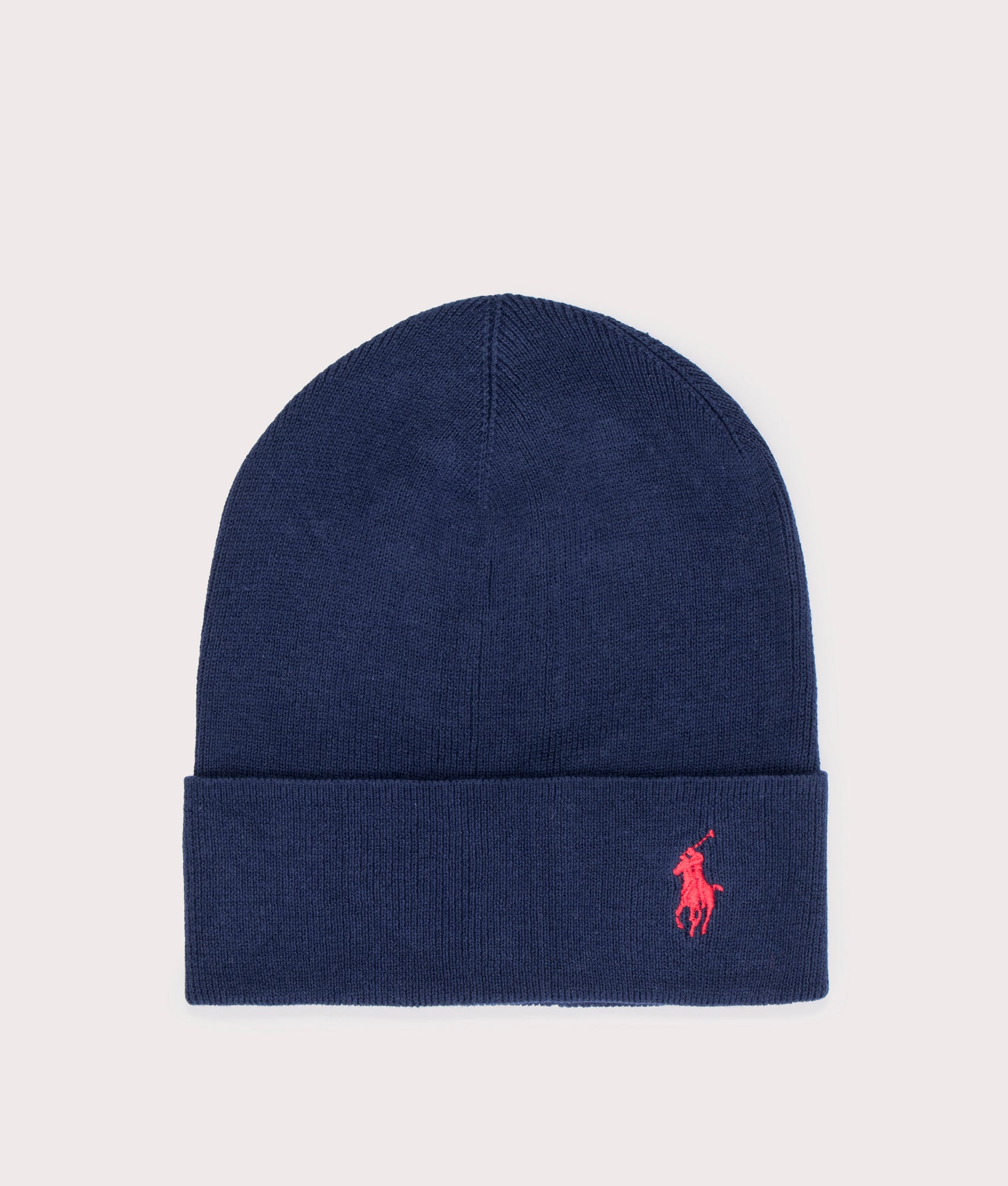 Polo Ralph Lauren Mens Lightweight Cotton Beanie - Colour: 002 Newport Navy - Size: One Size