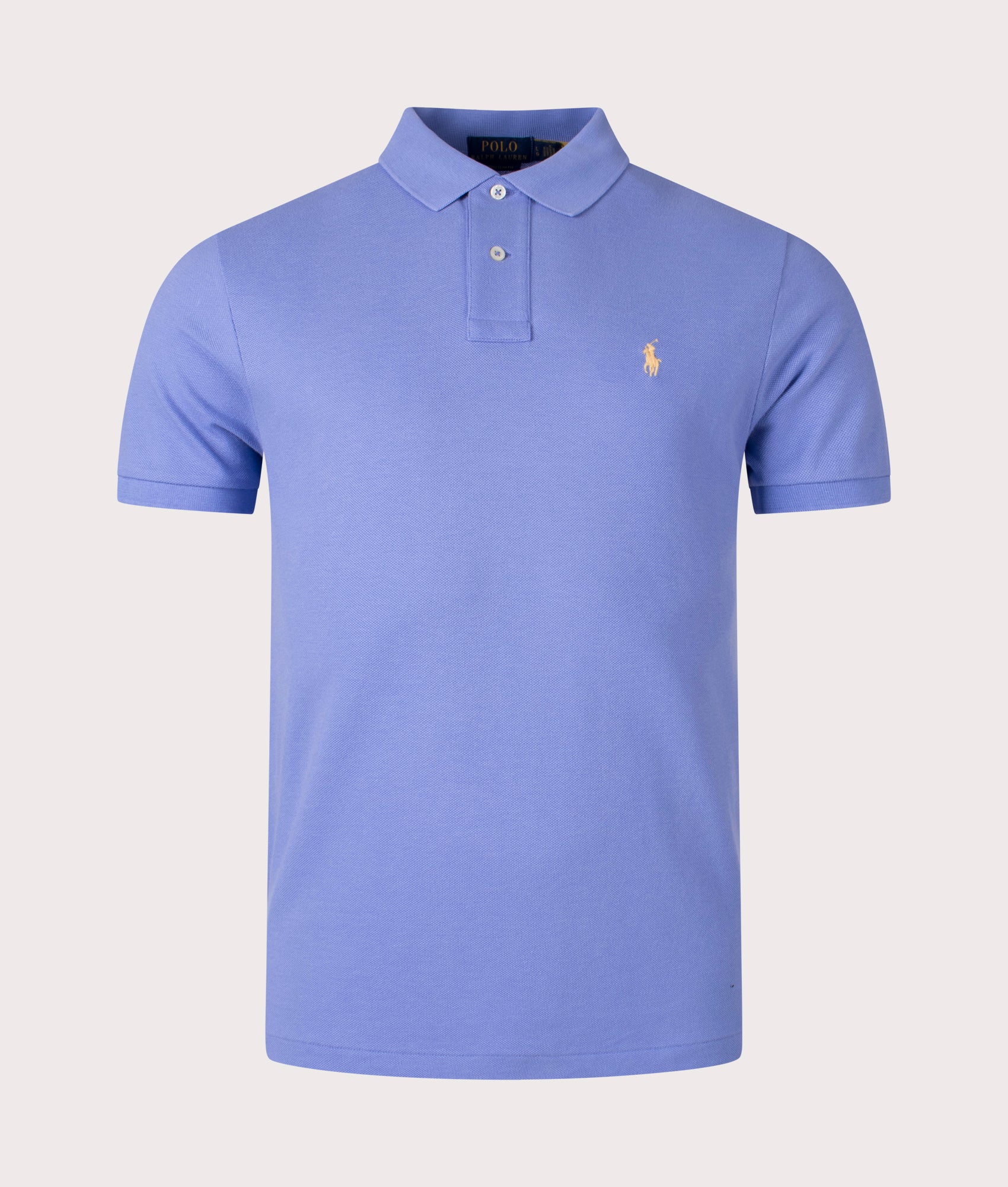 Polo Ralph Lauren Mens Custom Slim Fit Mesh Polo Shirt - Colour: 320 Lafayette Blue - Size: XXL