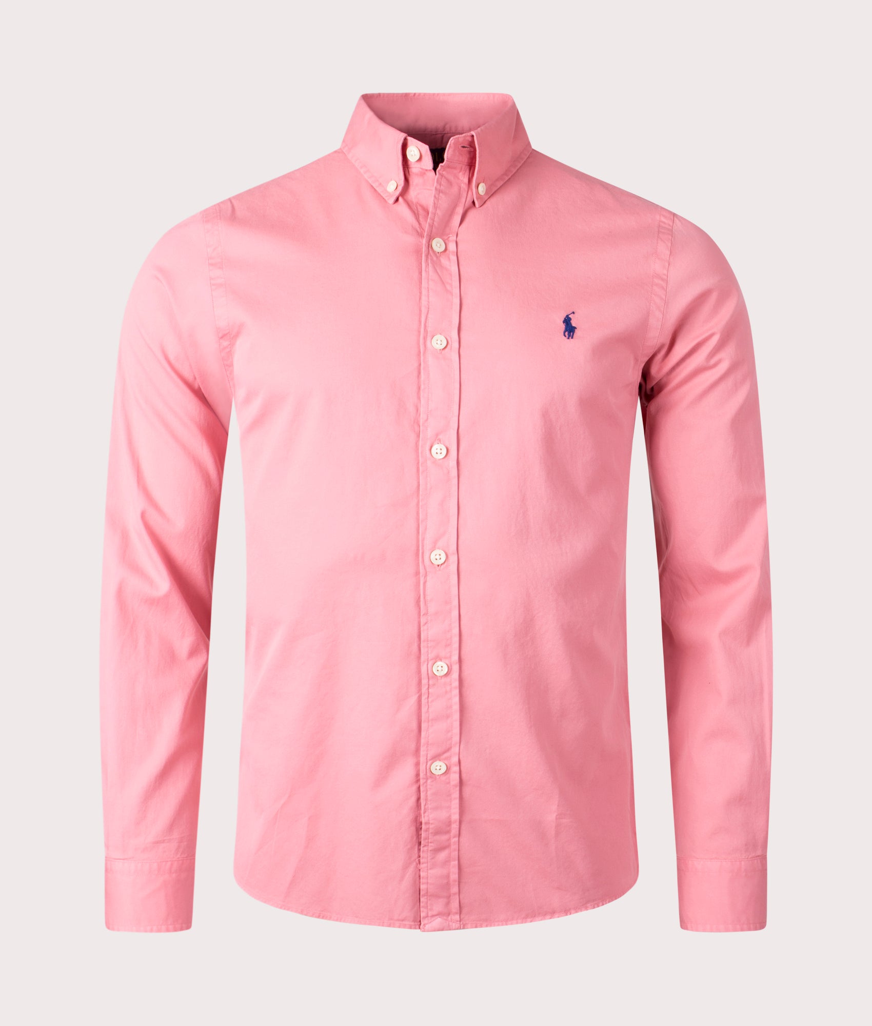 Polo Ralph Lauren Mens Slim Fit Twill Sport Shirt - Colour: 006 Desert Rose - Size: Large