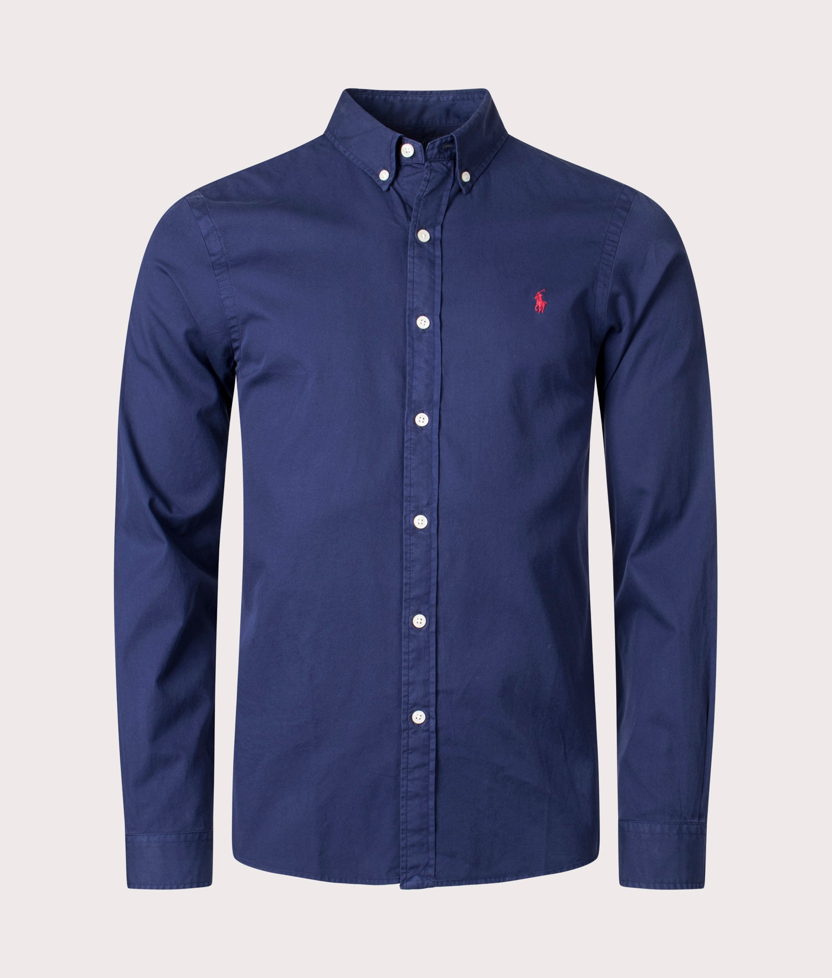 Polo Ralph Lauren Mens Slim Fit Twill Sport Shirt - Colour: 008 Newport Navy - Size: Large