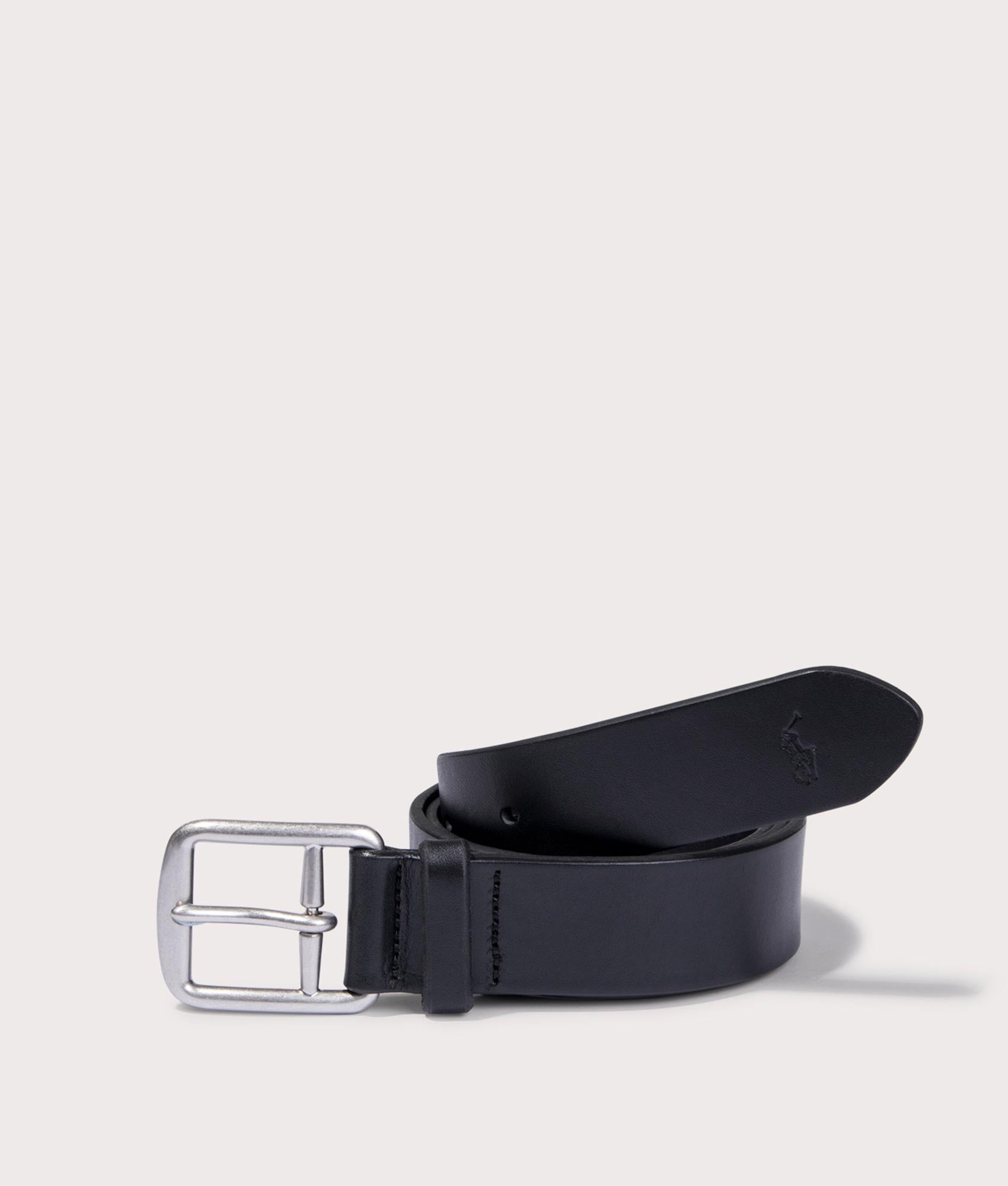 Polo Ralph Lauren Mens Saddler Belt - Colour: 001 Black - Size: 38W