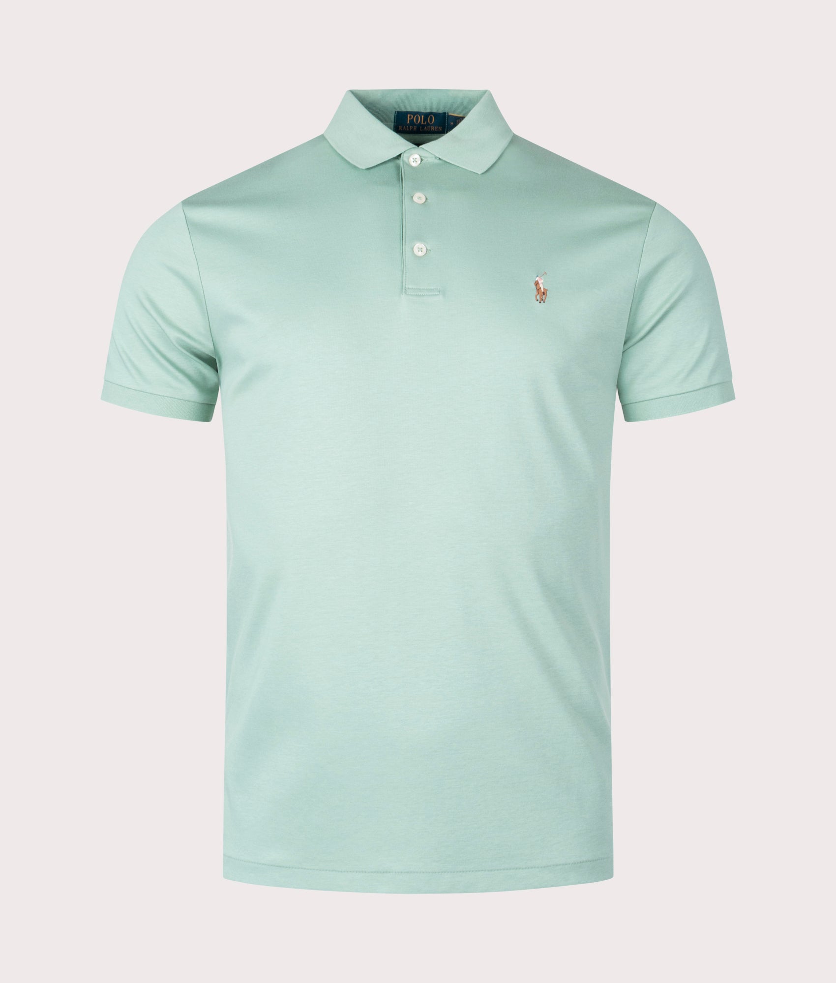 Polo Ralph Lauren Mens Custom Slim Fit Soft Cotton Polo Shirt - Colour: 131 Essex Green - Size: Larg