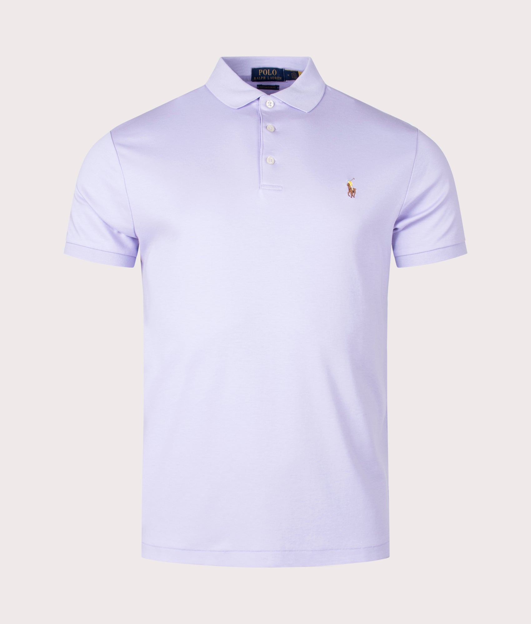 Polo Ralph Lauren Mens Custom Slim Fit Soft Cotton Polo Shirt - Colour: 133 Flower Purple - Size: Me